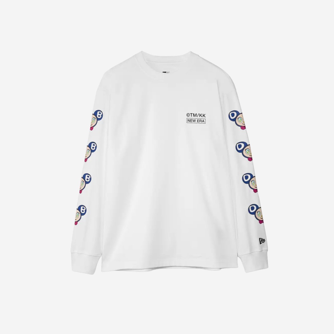 New Era x Murakami Takashi Dob Long Sleeve T-Shirt White 상세 이미지 1