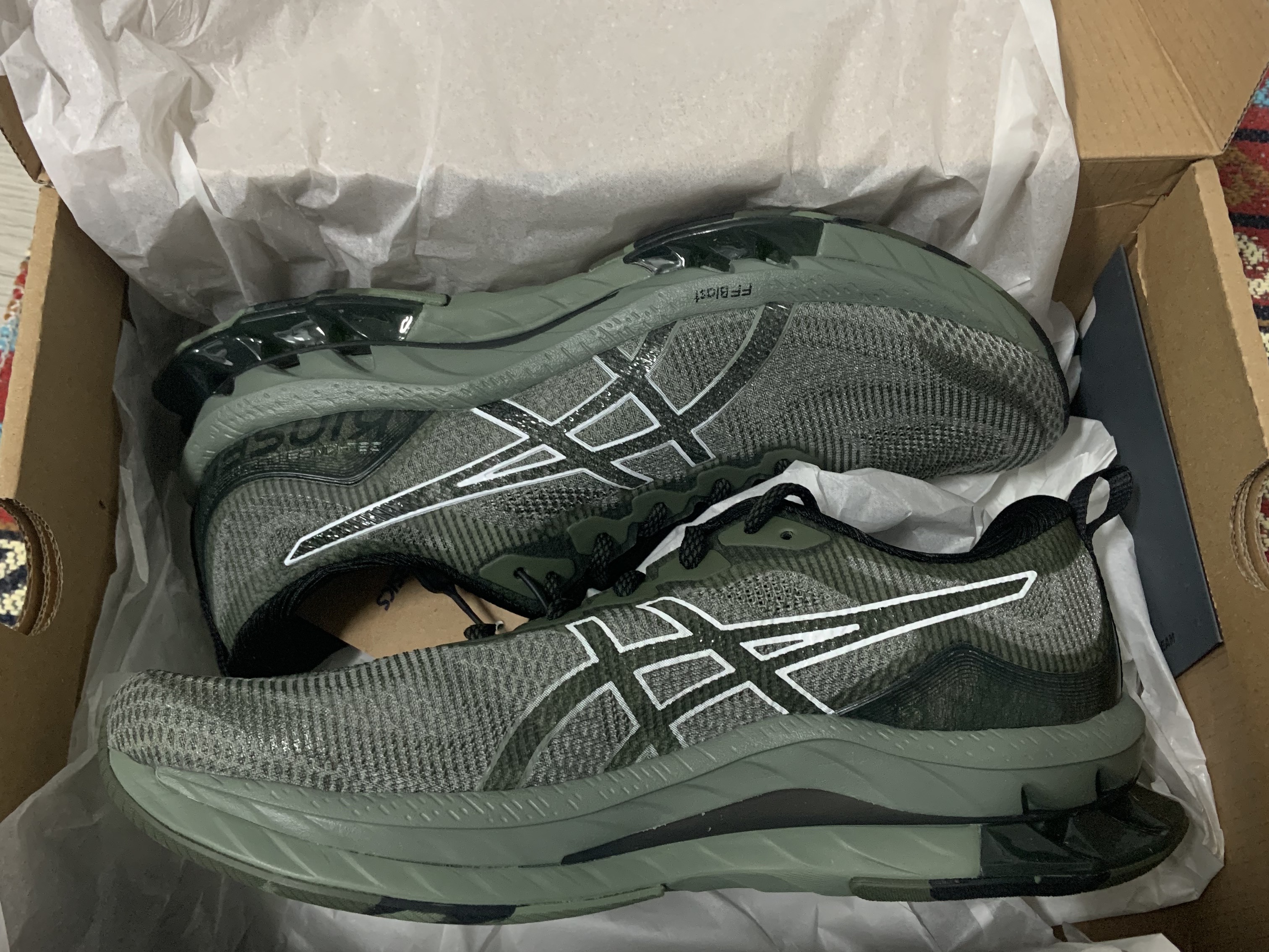 Asics Gel-Kinsei Blast LE Linchen Green White 착용 스타일 - 2