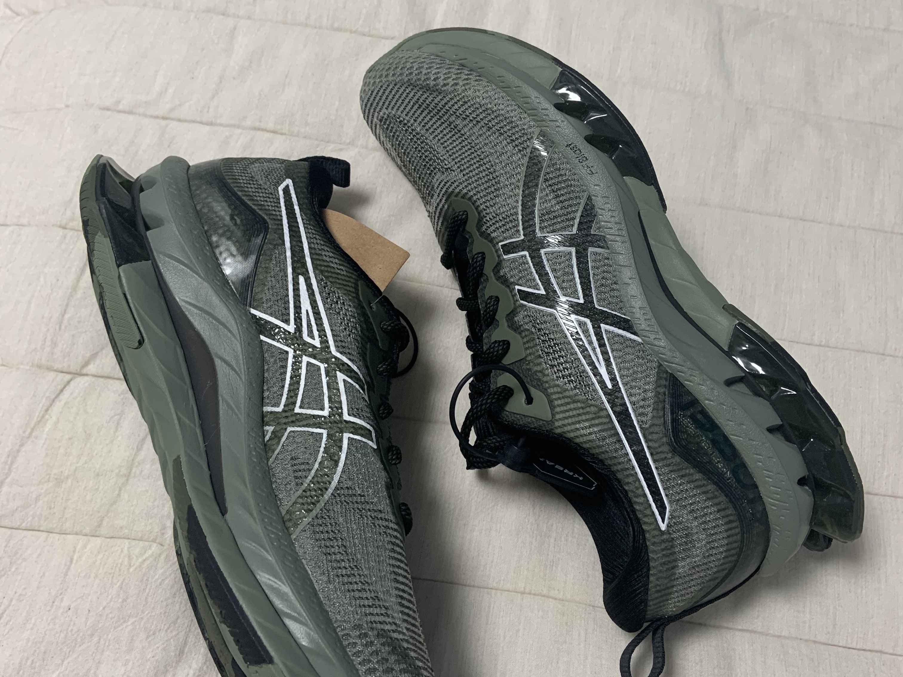 Asics Gel-Kinsei Blast LE Linchen Green White 착용 스타일 - 1
