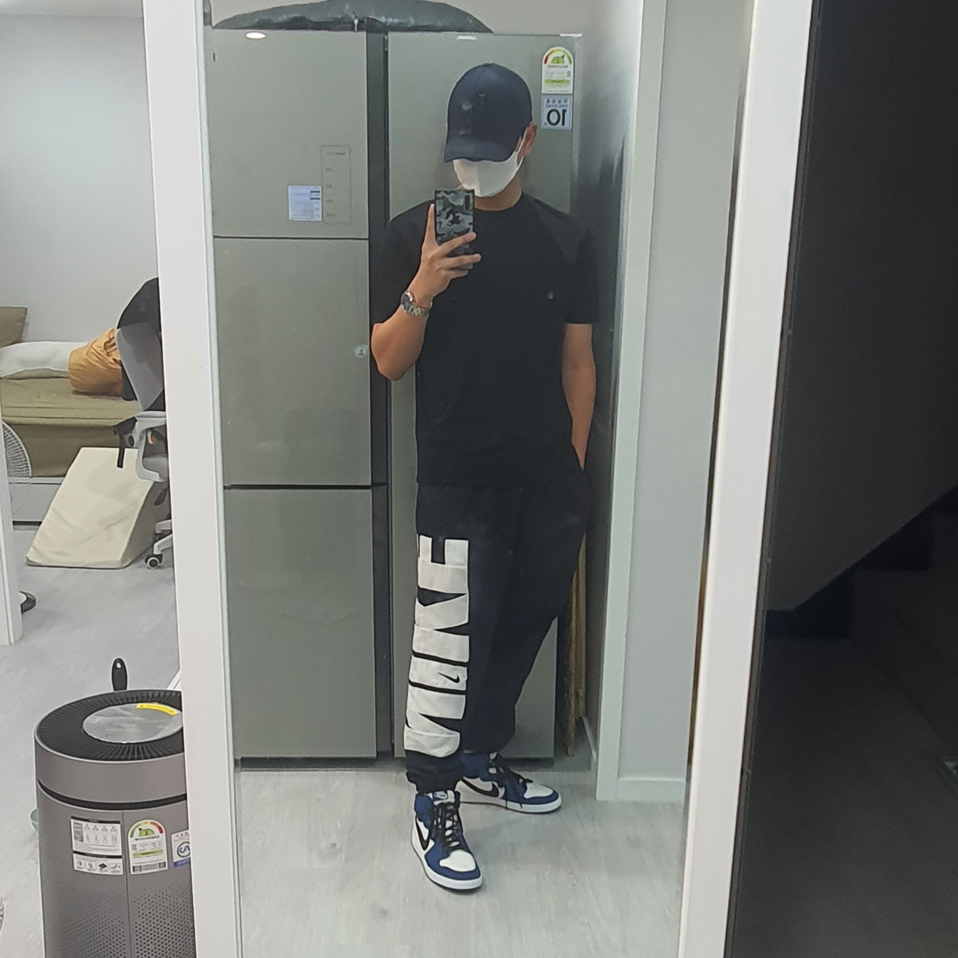 Jordan 1 KO Storm Blue 착용 스타일