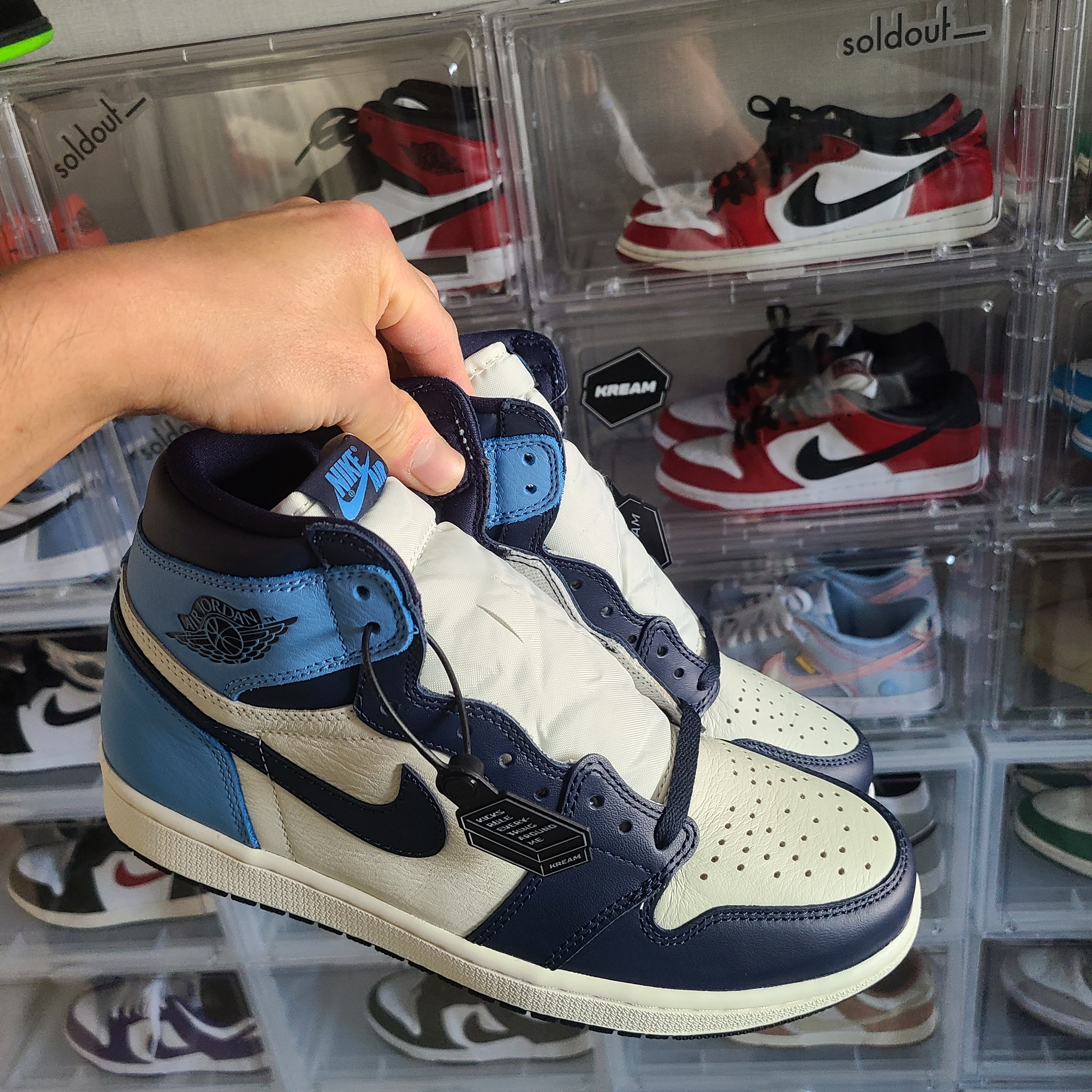 Jordan 1 Retro High Obsidian UNC 착용 스타일 - 2