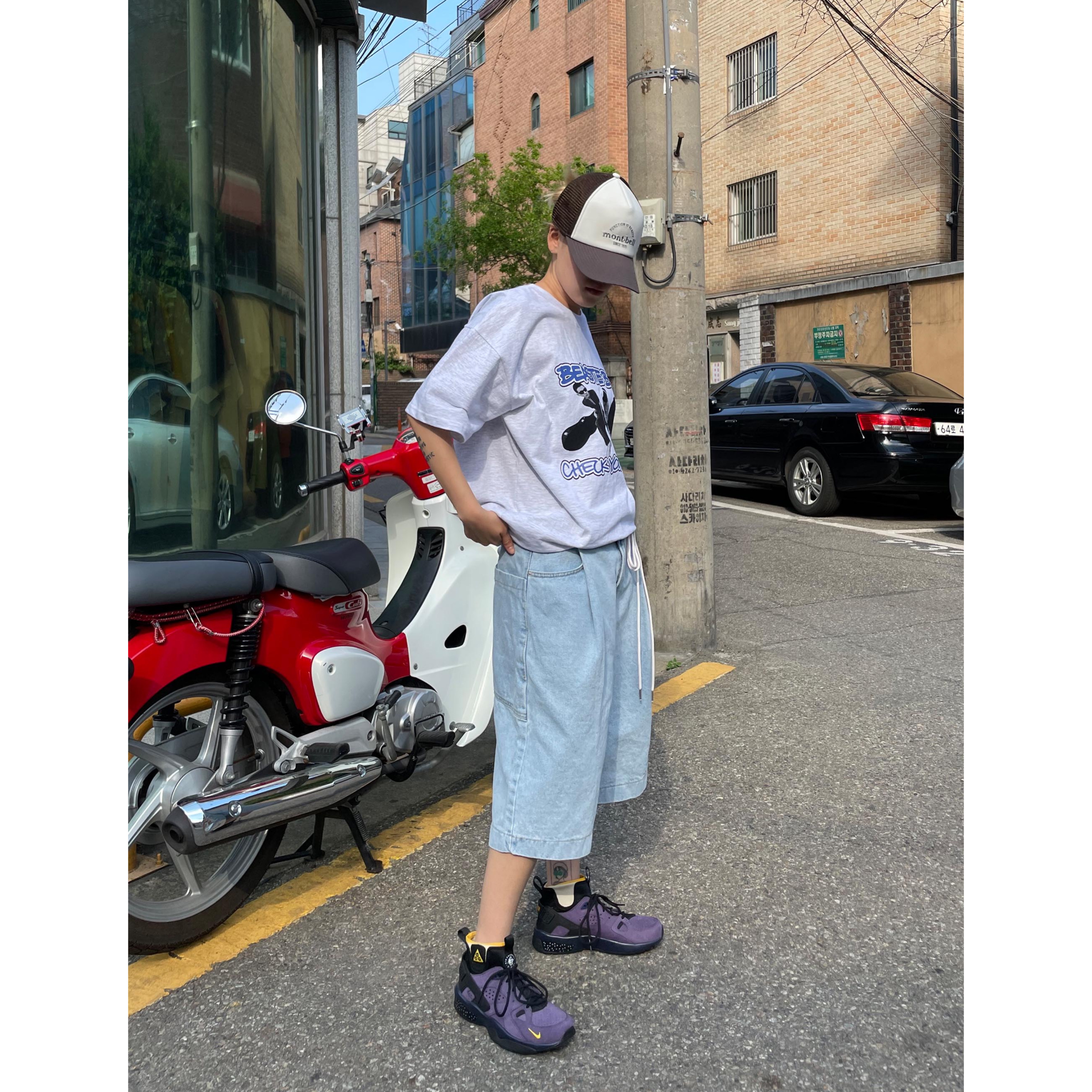 Nike ACG Air Mowabb Gravity Purple 착용 스타일 - 1