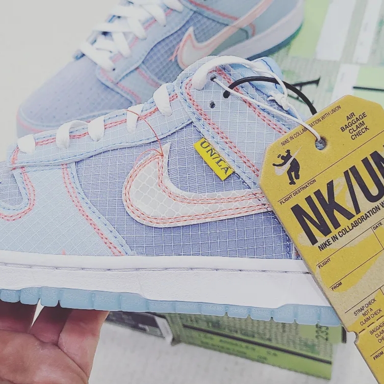 Nike x Union Dunk Low Passport Pack Argon 착용 스타일 - 2