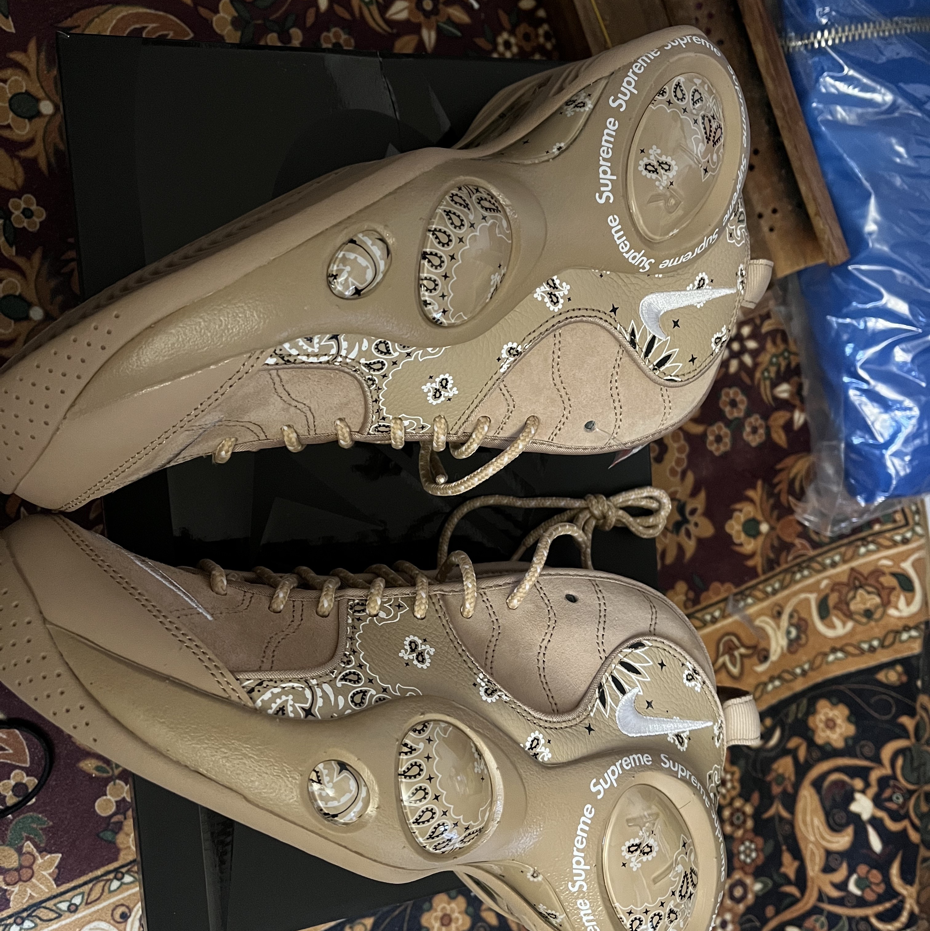 Nike x Supreme Air Zoom Flight 95 SP Hemp 착용 스타일