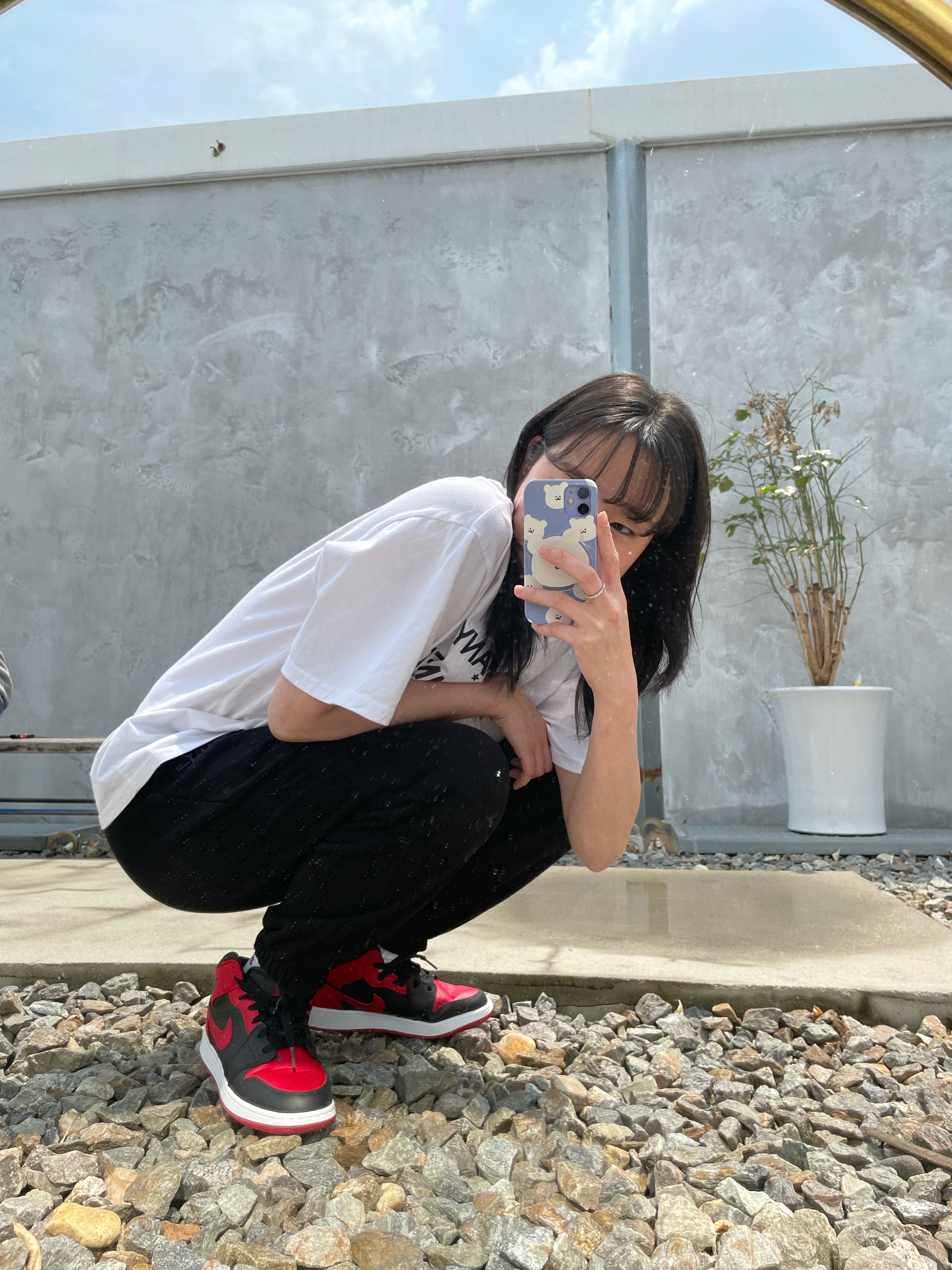 (GS) Jordan 1 Mid Bred Banned 2020 착용 스타일
