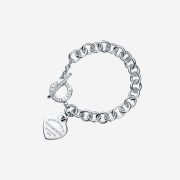 Tiffany & Co. Return To Tiffany Heart Tag Toggle Bracelet Silver