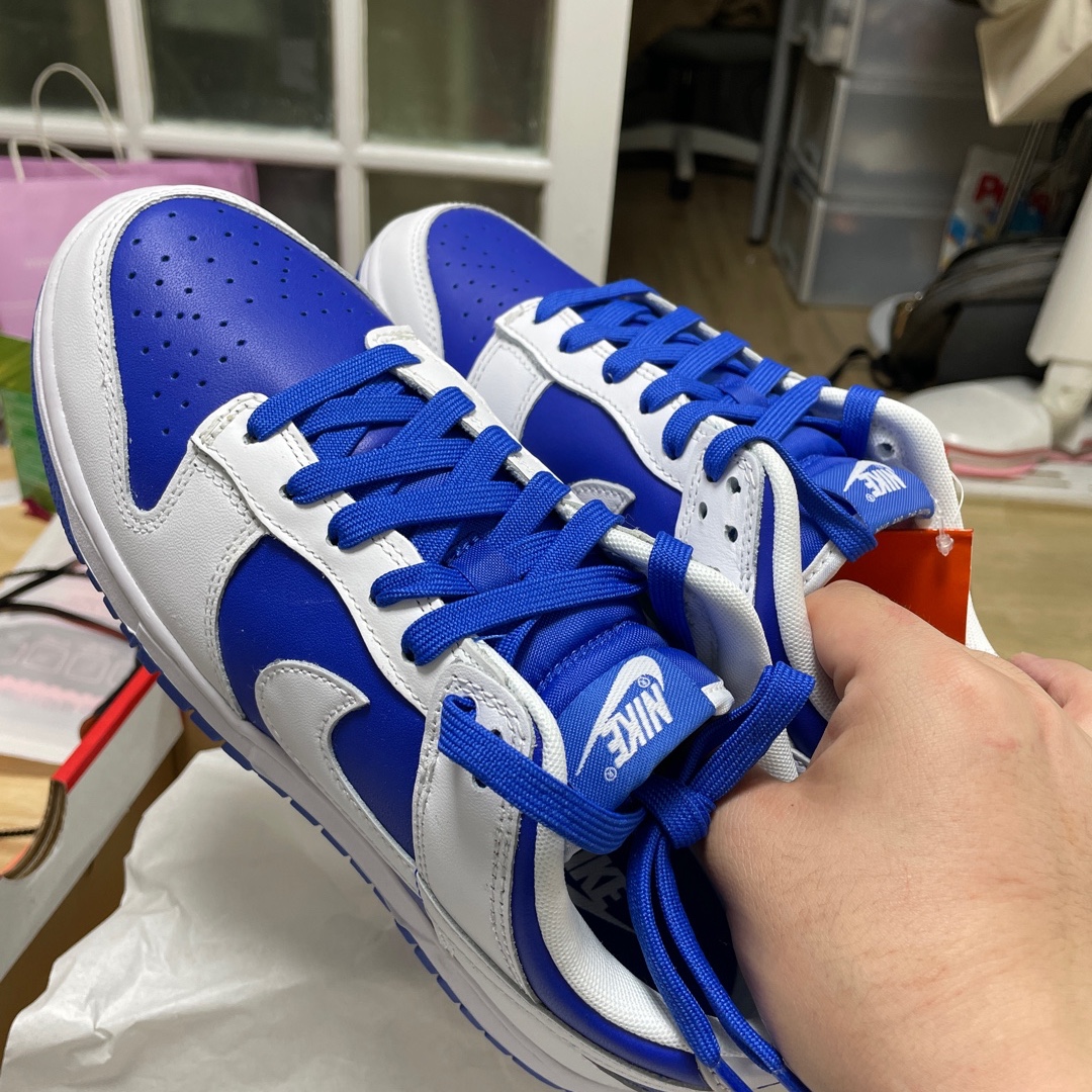 Nike Dunk Low Retro Racer Blue and White 착용 스타일