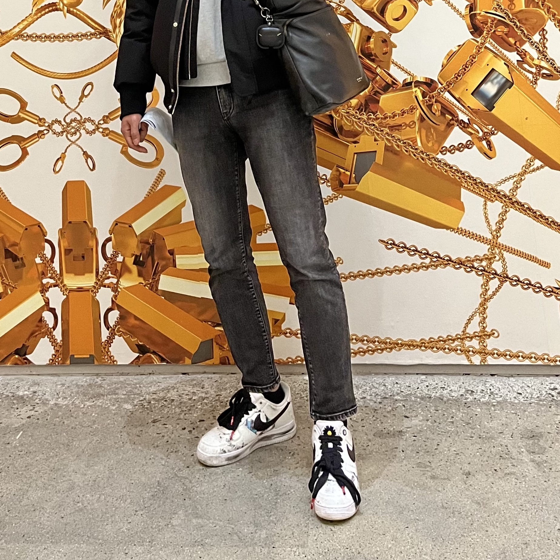 Nike x Peaceminusone Air Force 1 Low Para-Noise 2.0 착용 스타일