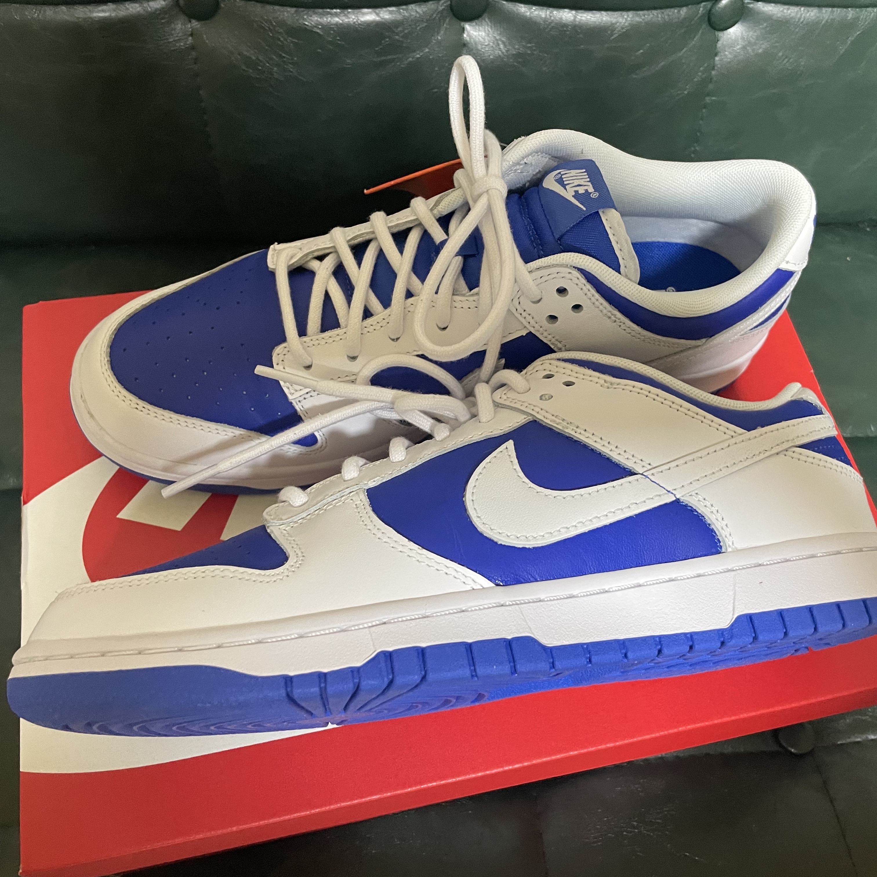 Nike Dunk Low Retro Racer Blue and White 착용 스타일