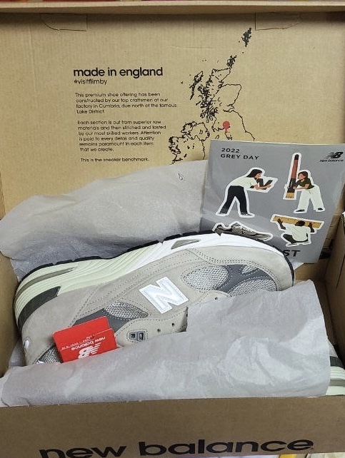 New Balance 991 Made in UK Grey 착용 스타일