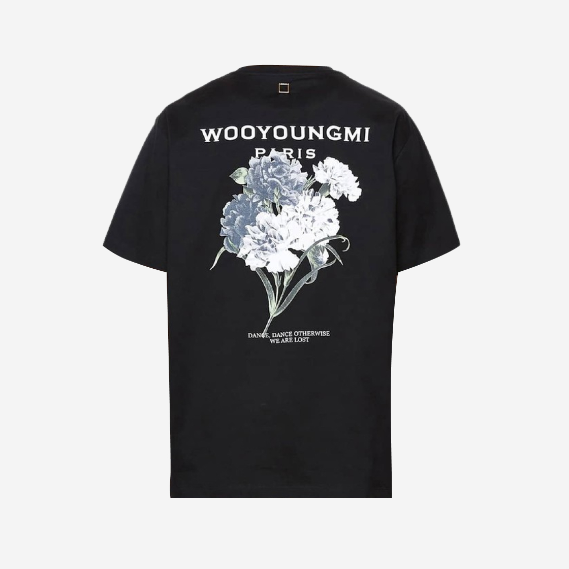 Wooyoungmi Flower Back Logo Shirt Navy