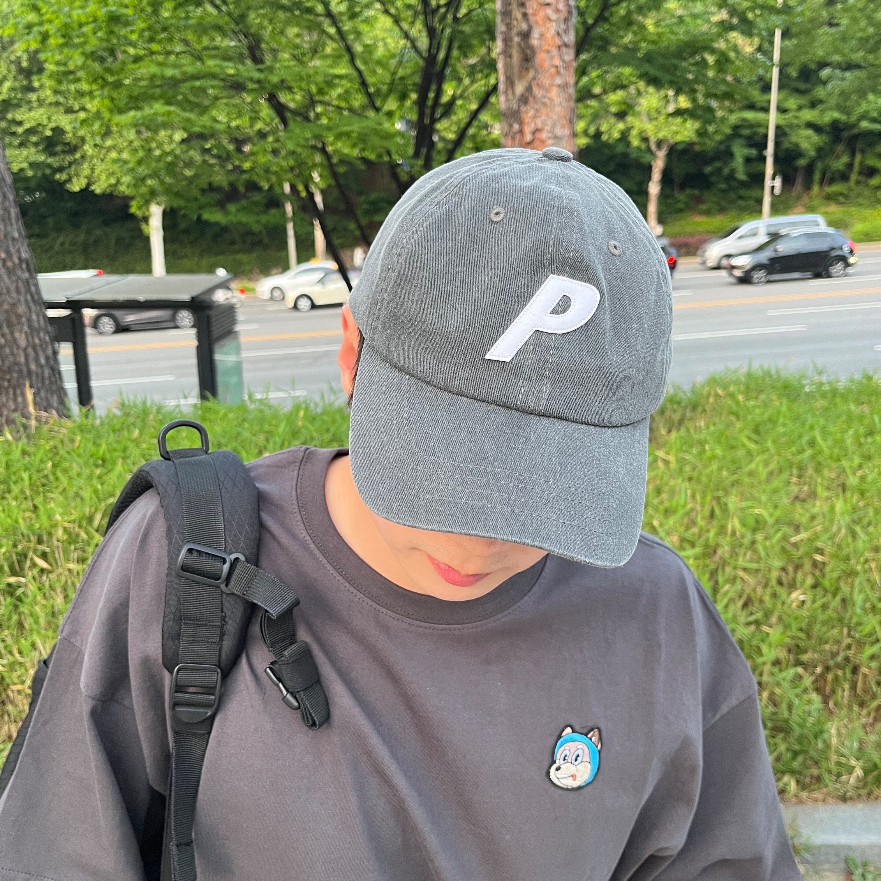 Adidas Yeezy Slide Pure - Re-Release Ver., Palace Pigment P 6-Panel Grey - 22SS 착용 스타일 - 2