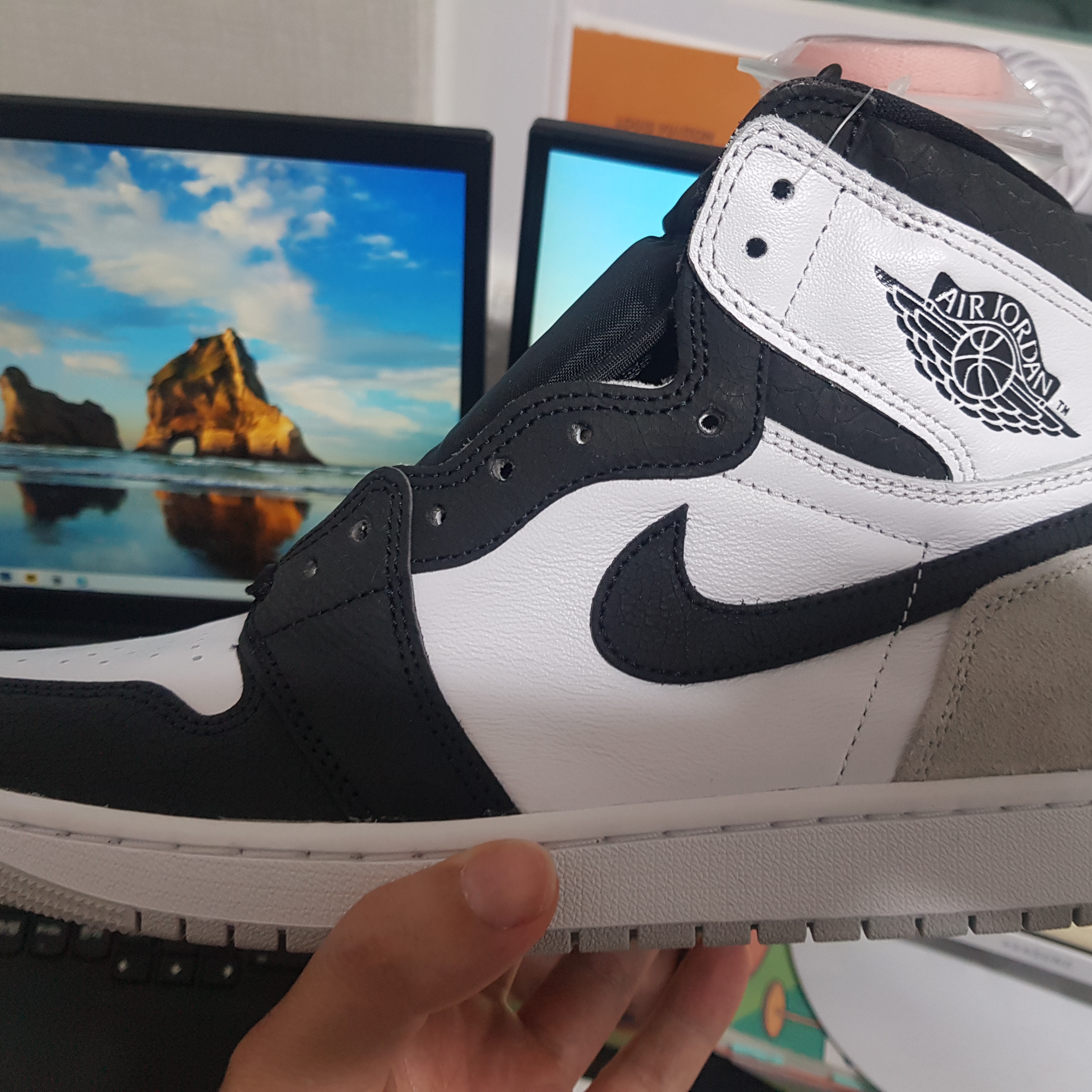 Jordan 1 Retro High OG Bleached Coral 착용 스타일 - 1