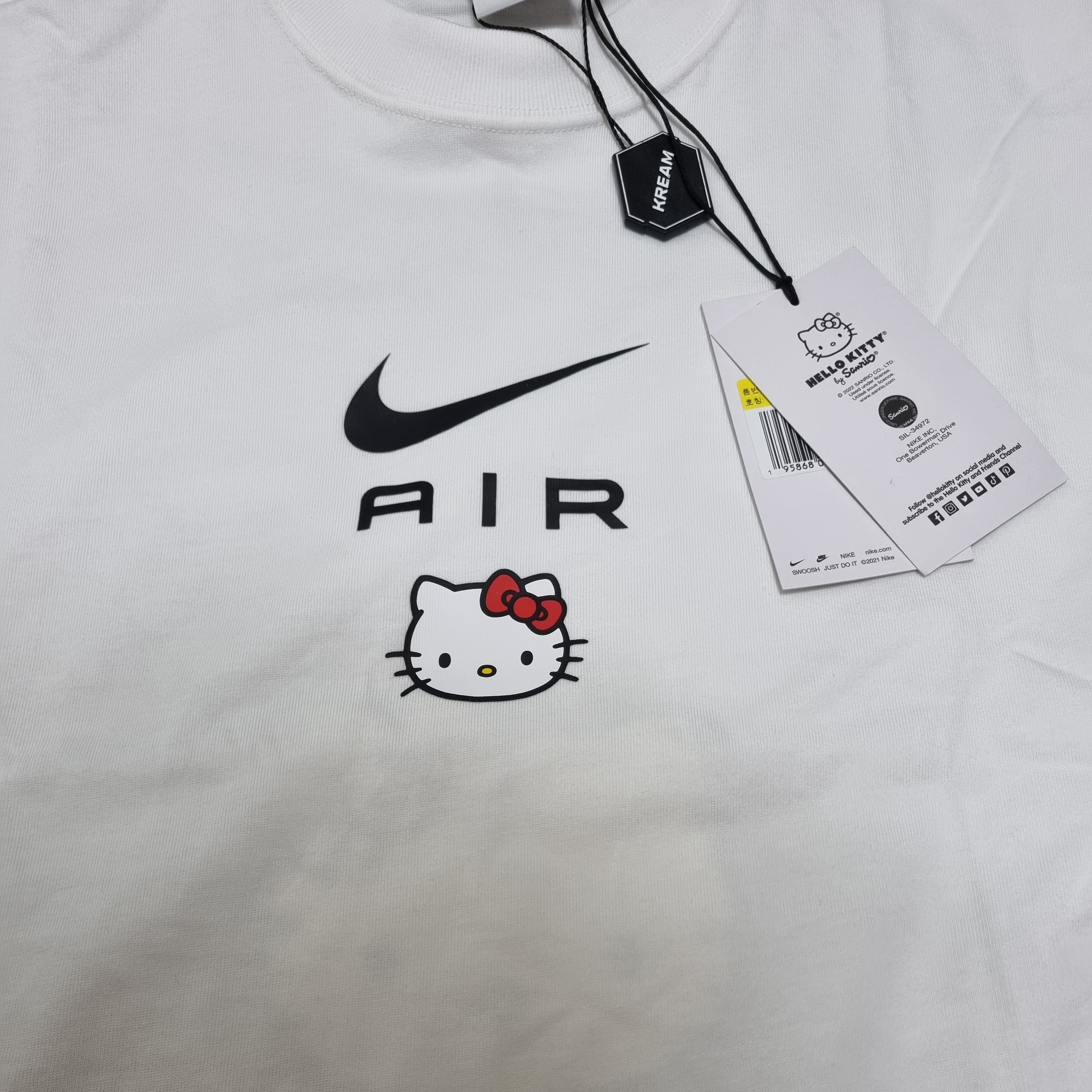 Nike x Hello Kitty NRG Air T-Shirt White - Asia 착용 스타일 - 1