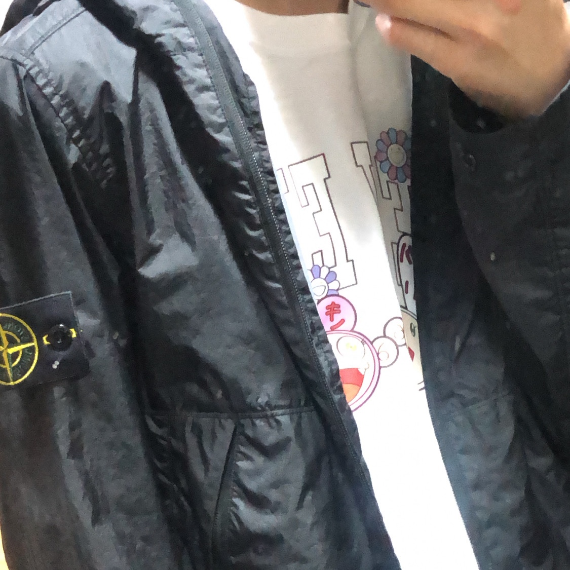 New Era x Murakami Takashi NE Arch T-Shirt White 착용 스타일
