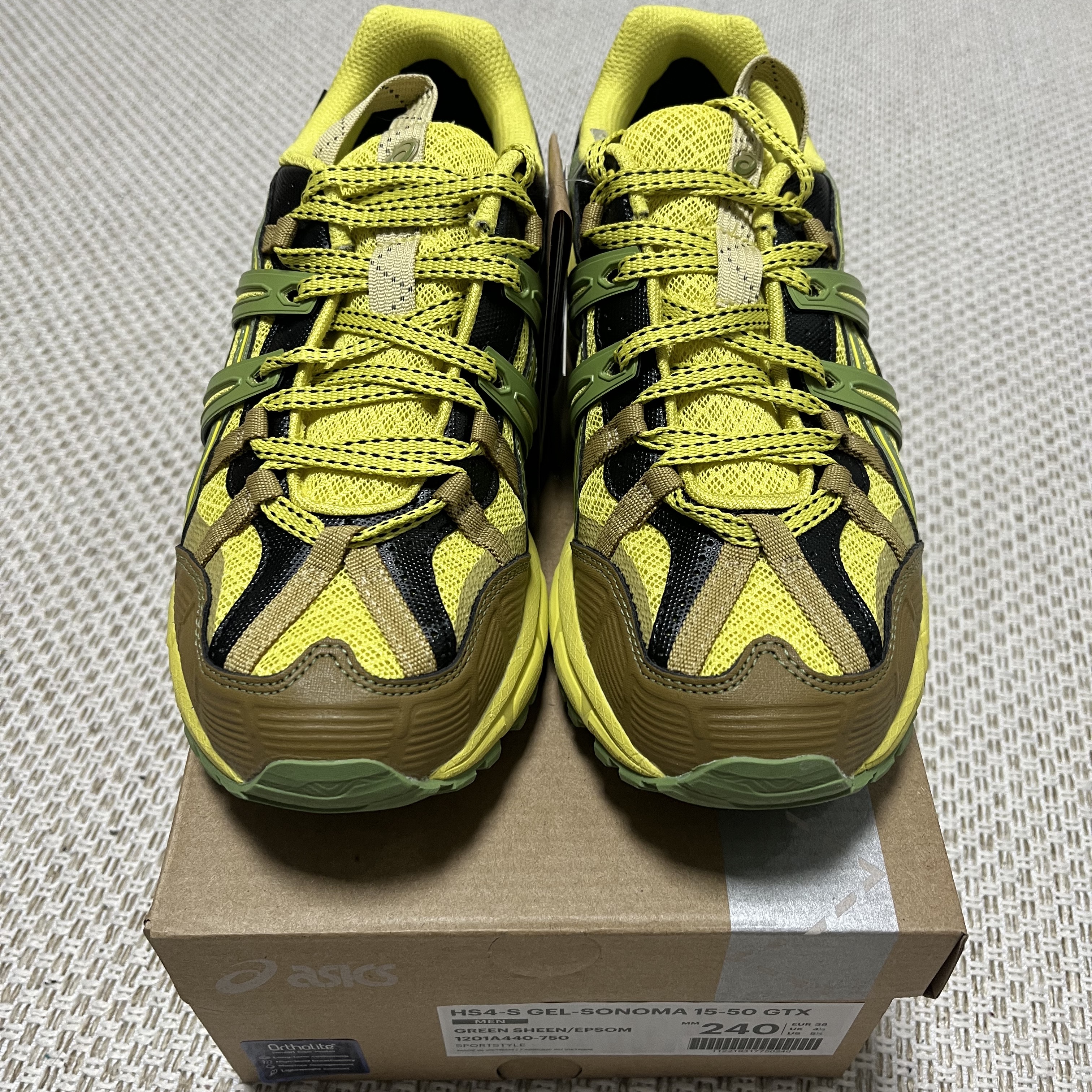 Asics HS4-S Gel-Sonoma 15-50 Gore-Tex Green Sheen Epsom 착용 스타일 - 2
