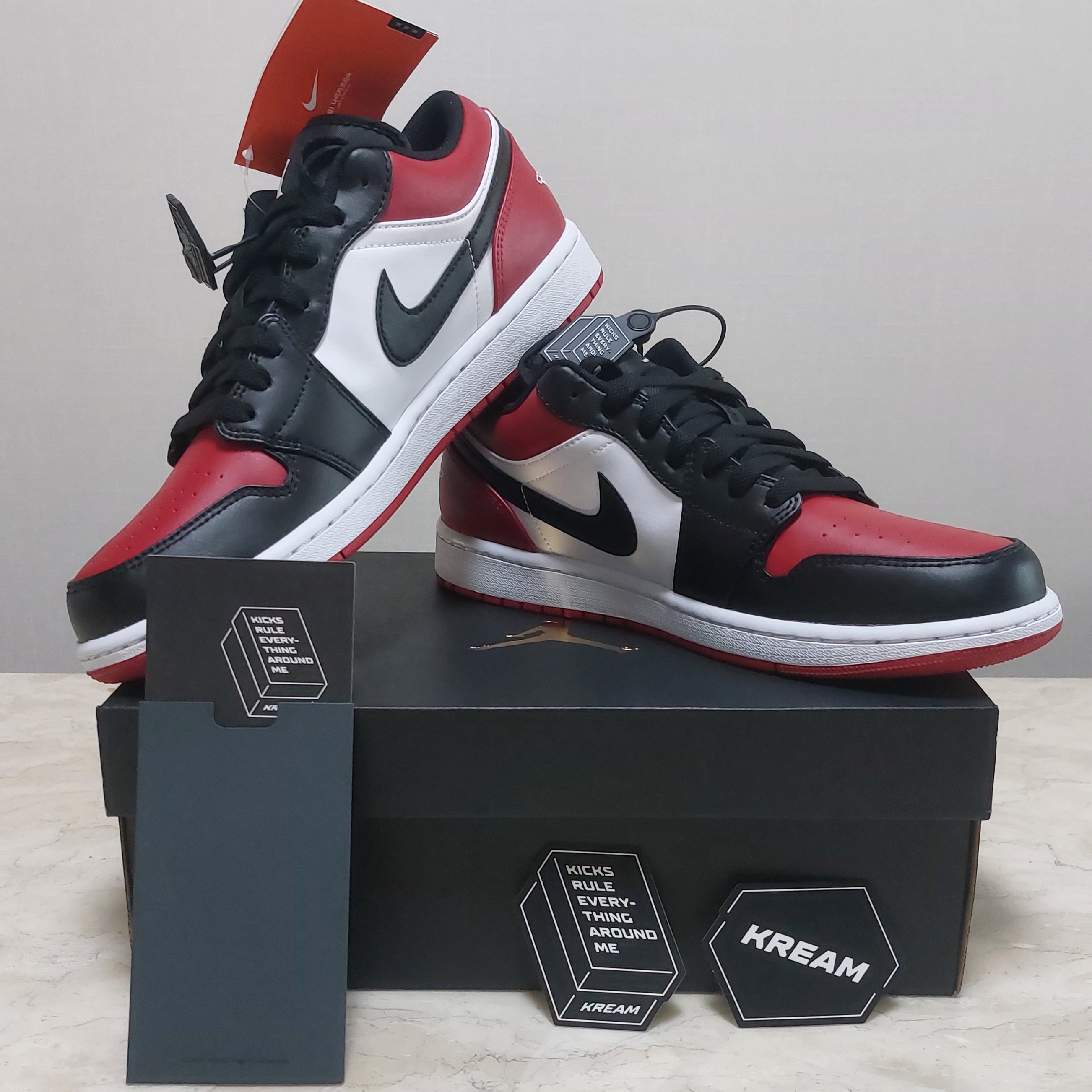 Jordan 1 Low Bred Toe 착용 스타일