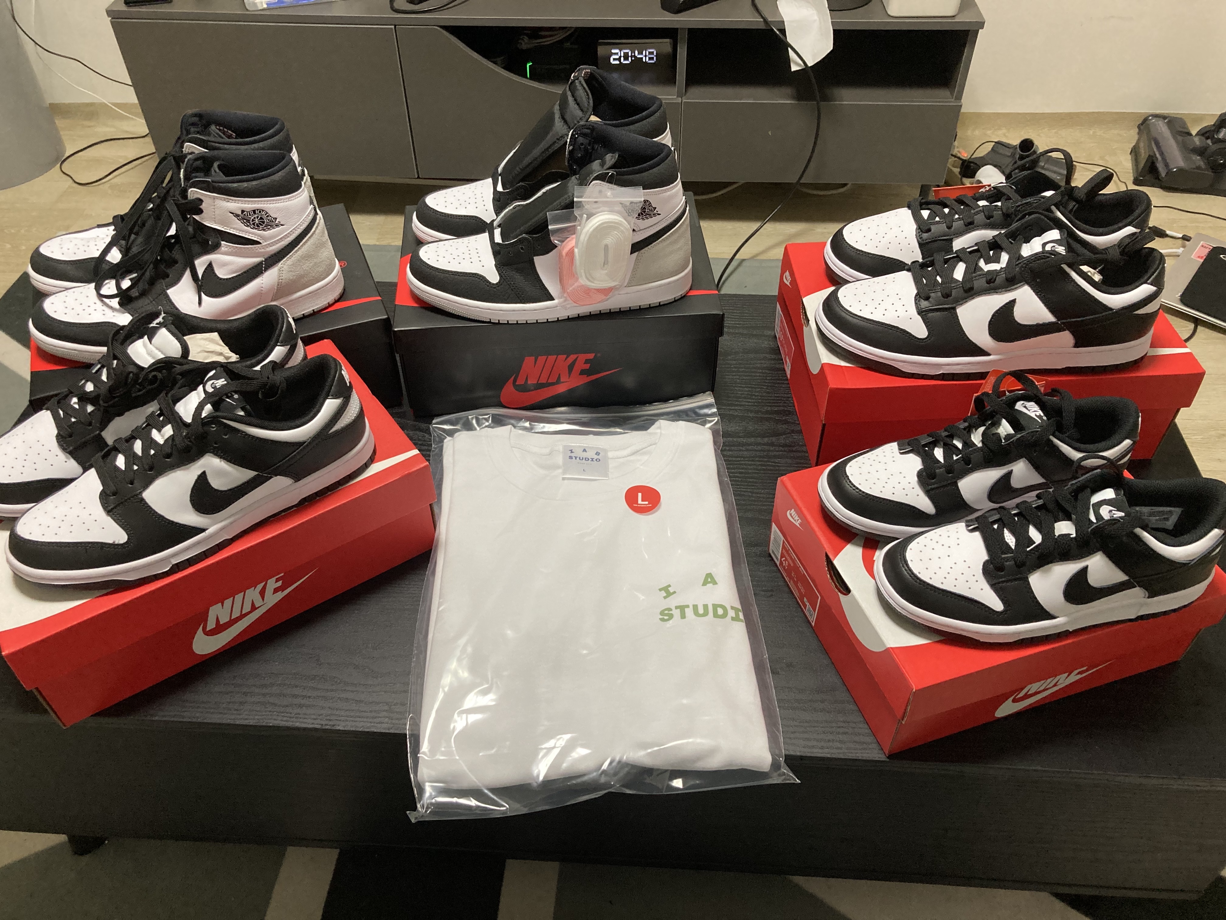 Nike Dunk Low Retro Black, (GS) Nike Dunk Low Black 착용 스타일