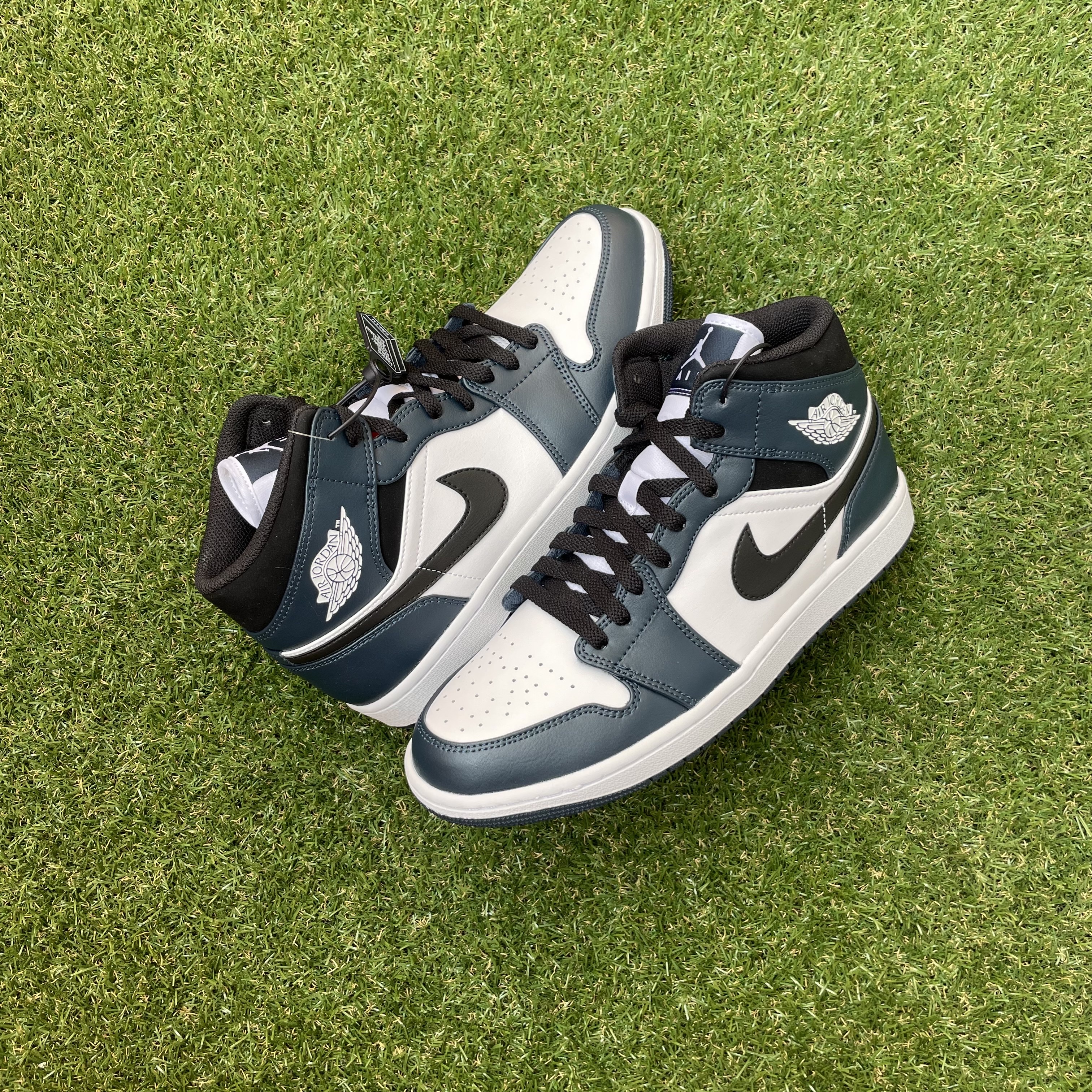 Jordan 1 Mid Dark Teal, (GS) Jordan 1 Mid Dark Teal 착용 스타일 - 2