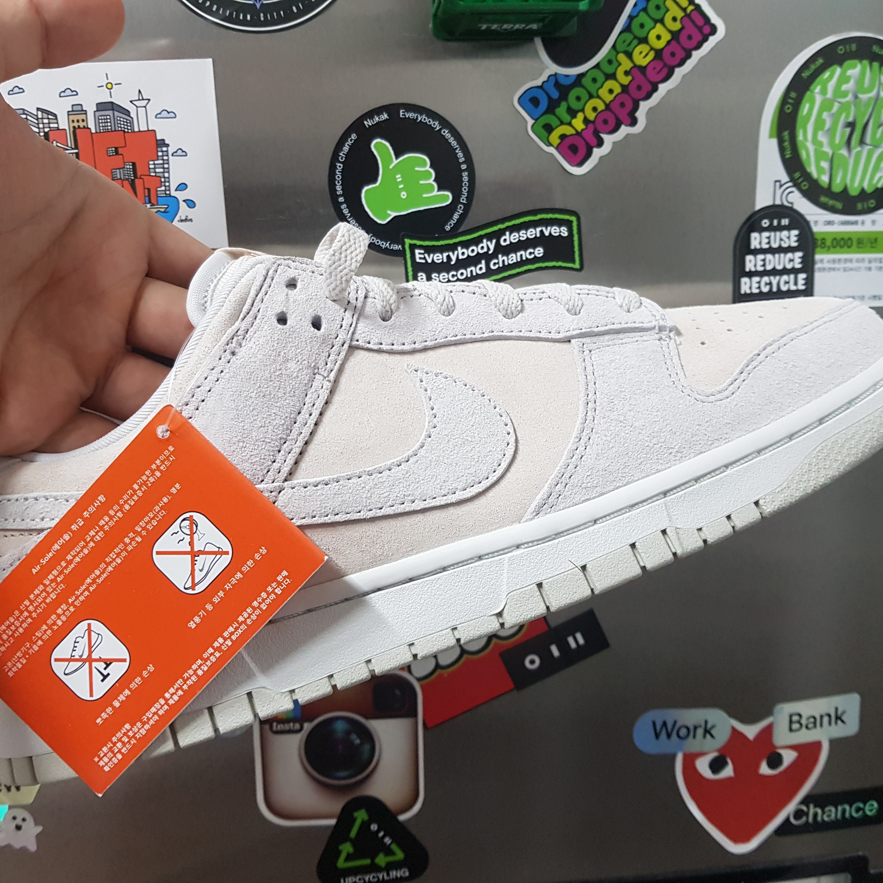 Nike Dunk Low Retro PRM Vast Grey 착용 스타일 - 1
