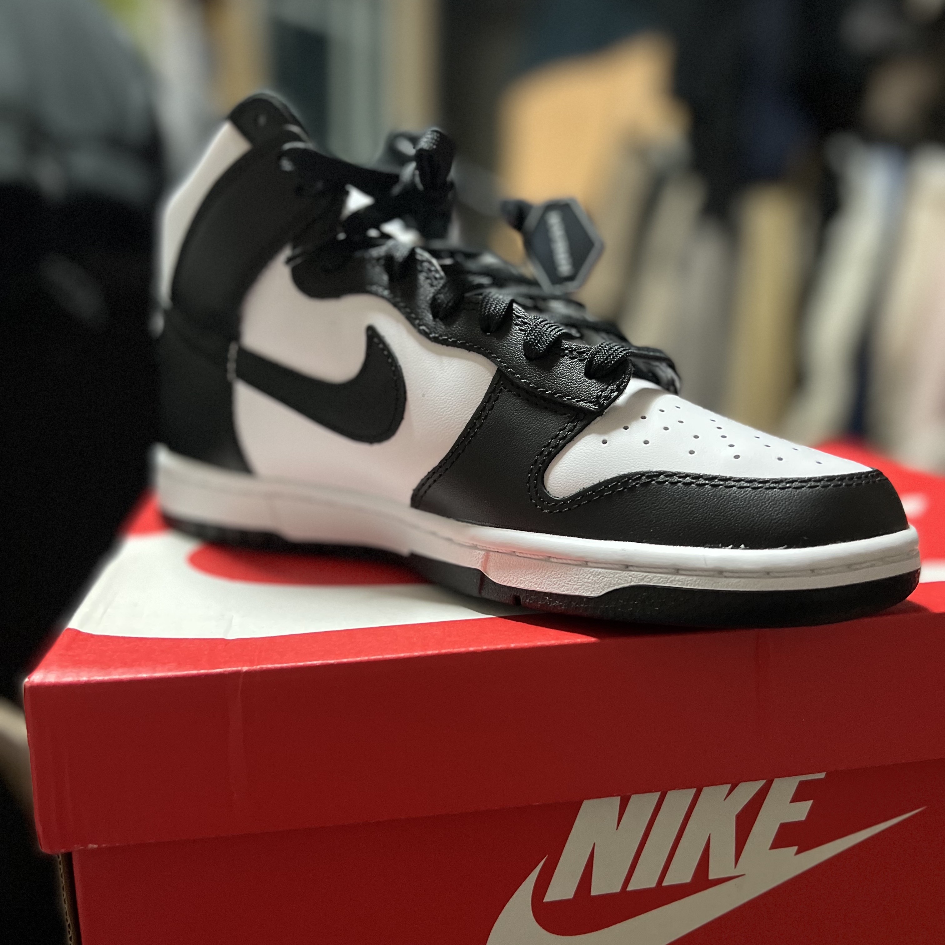 Nike Dunk High Retro Championship White 착용 스타일