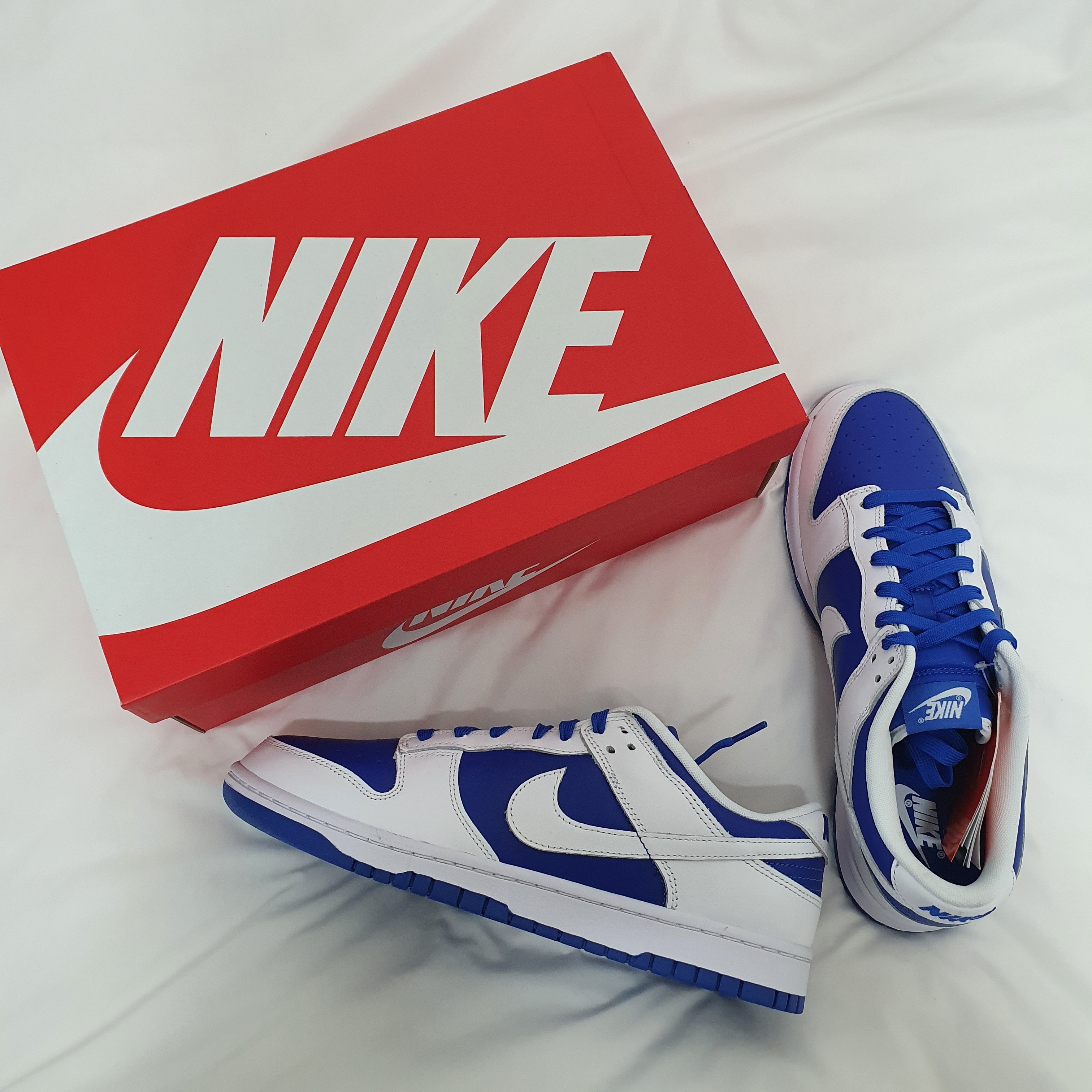Nike Dunk Low Retro Racer Blue and White 착용 스타일