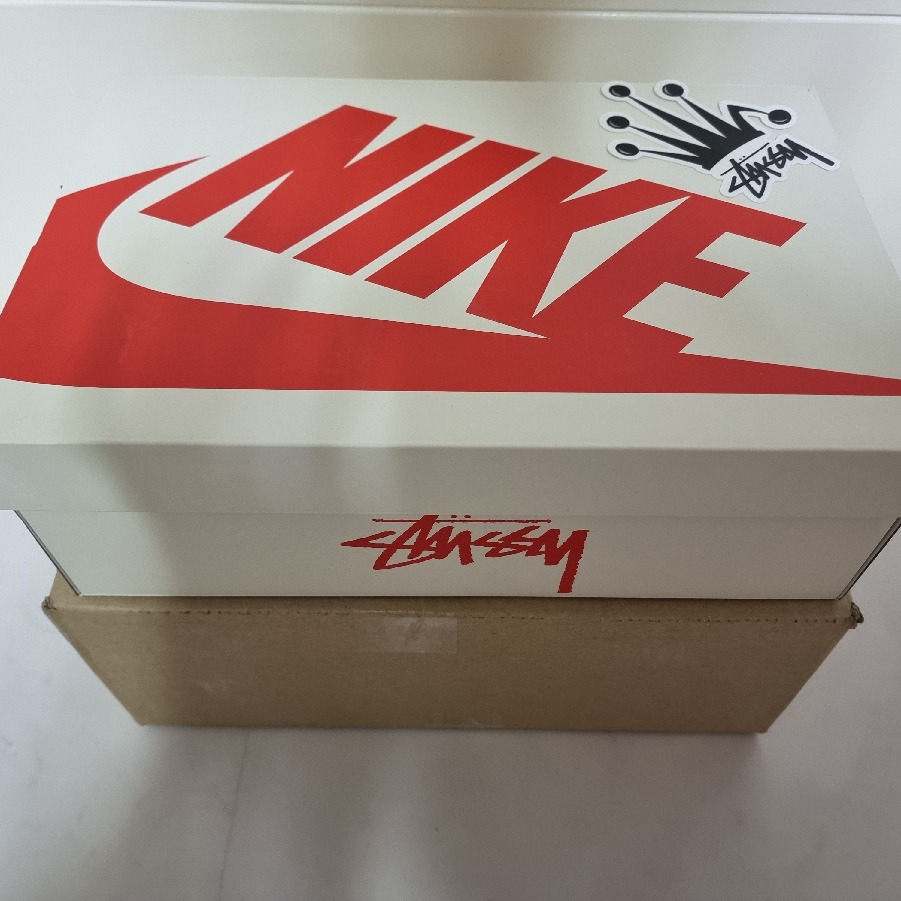 Nike x Stussy Air Force 1 '07 Mid SP Fossil 착용 스타일 - 1