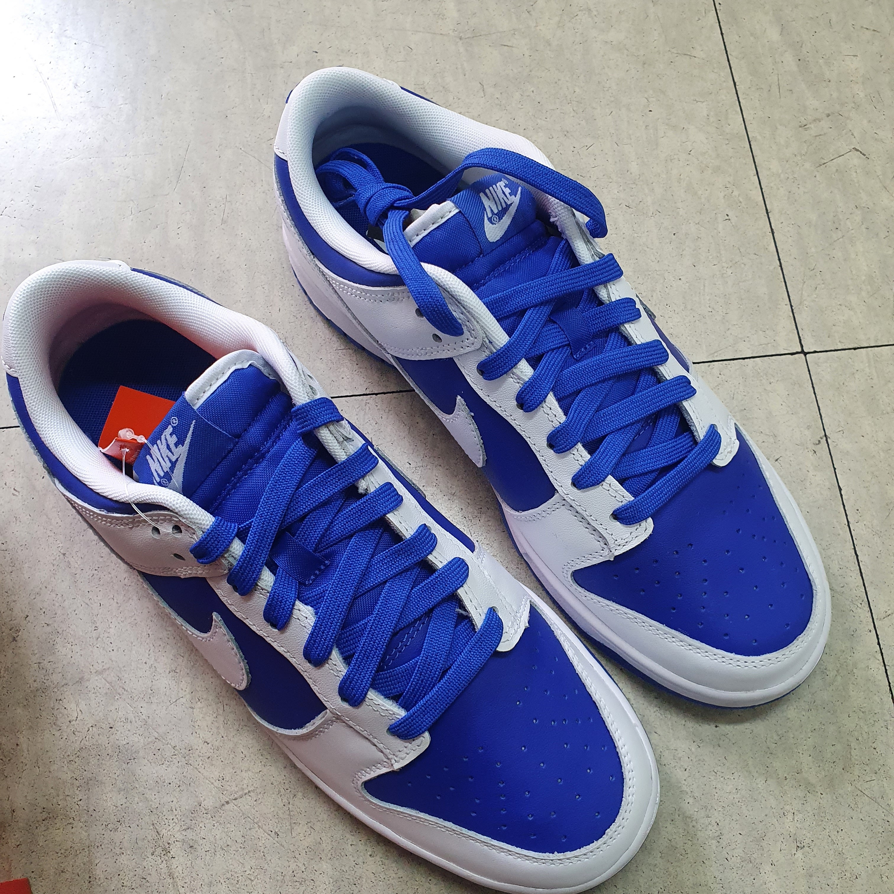 Nike Dunk Low Retro Racer Blue and White 착용 스타일 - 3