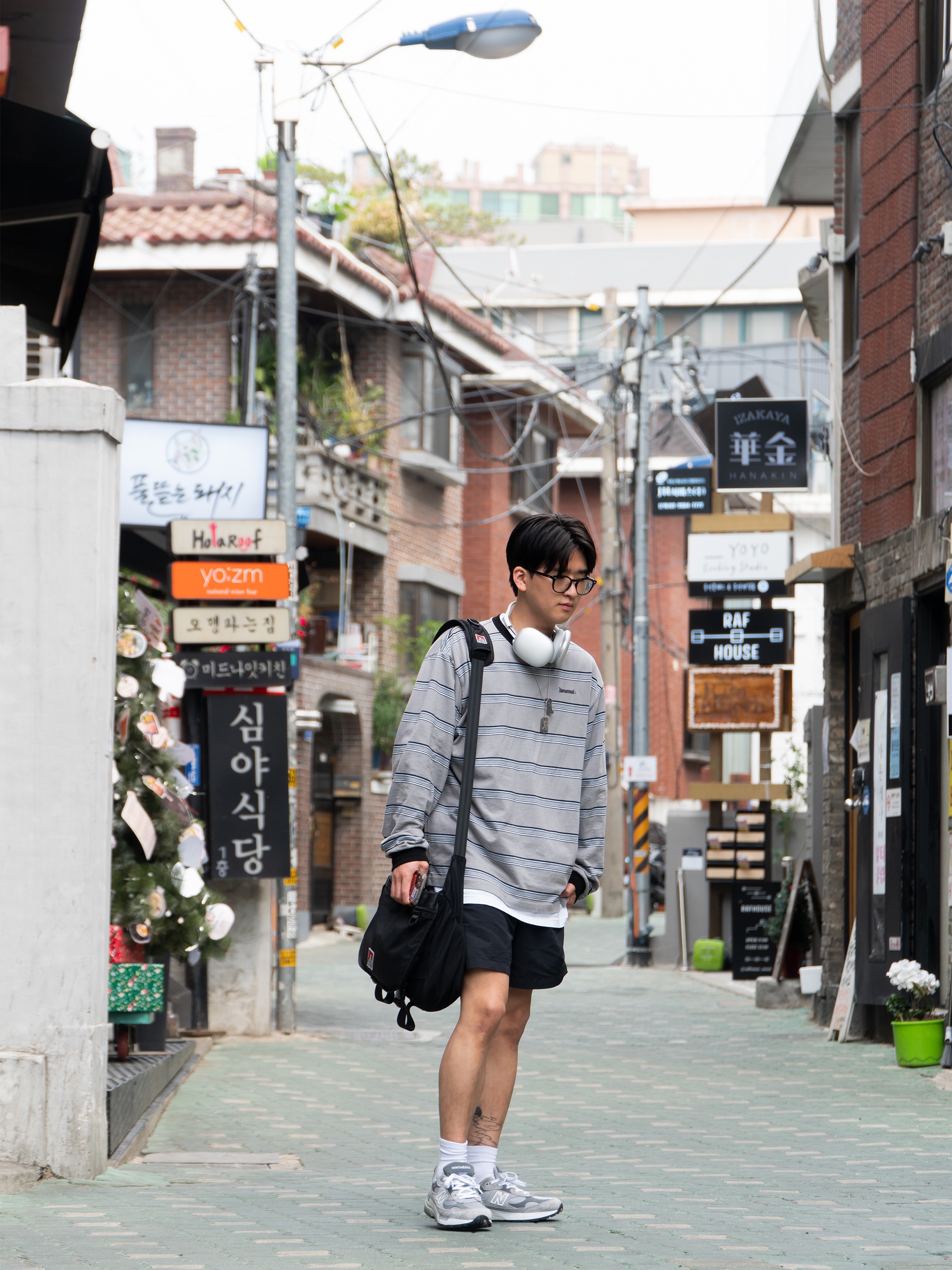 New Balance 992 Made in USA Grey - D Standard 착용 스타일