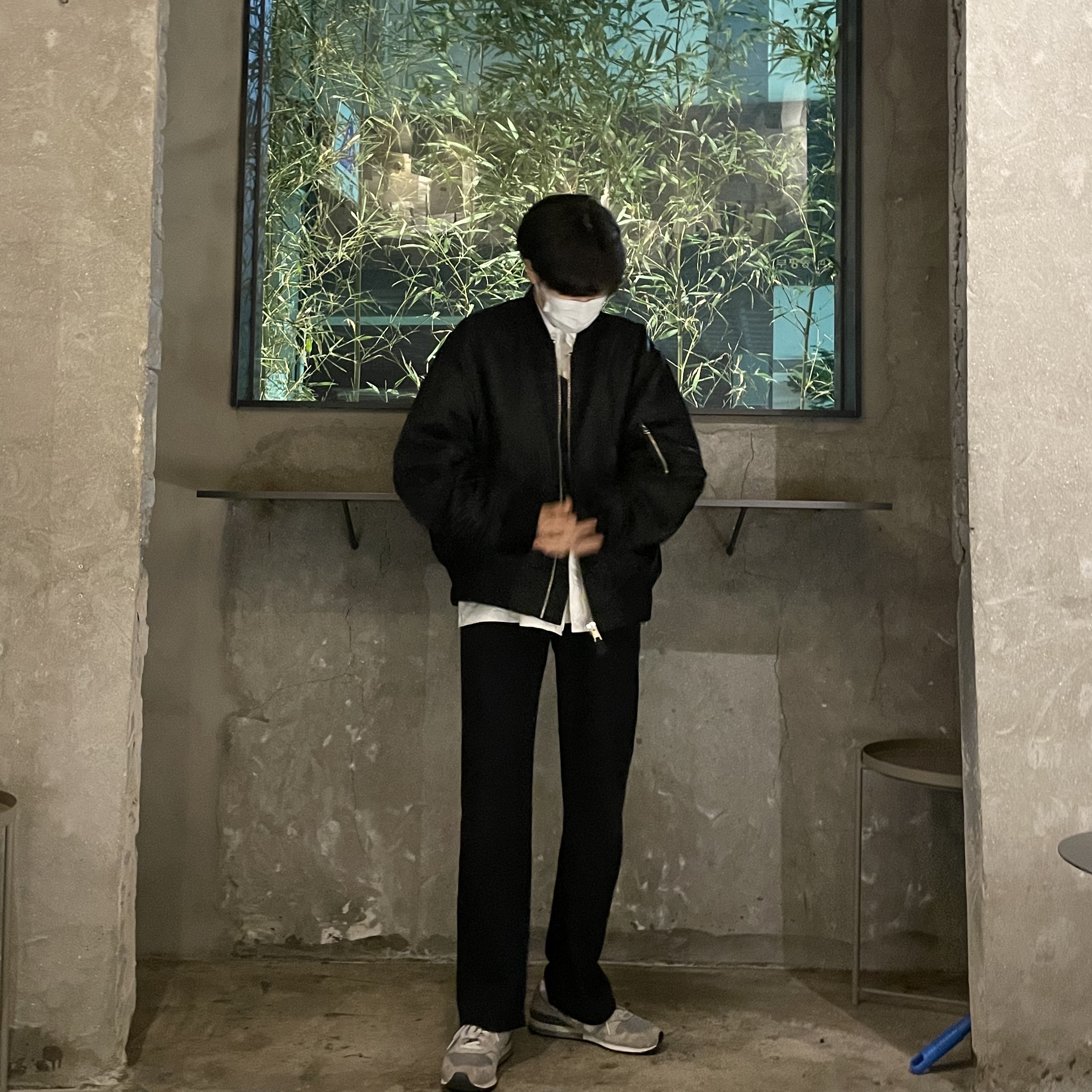 New Balance 996 Grey 착용 스타일 - 2