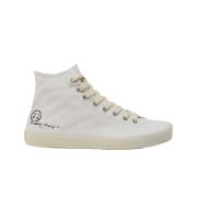(W) Maison Margiela Tabi High Top Canvas White