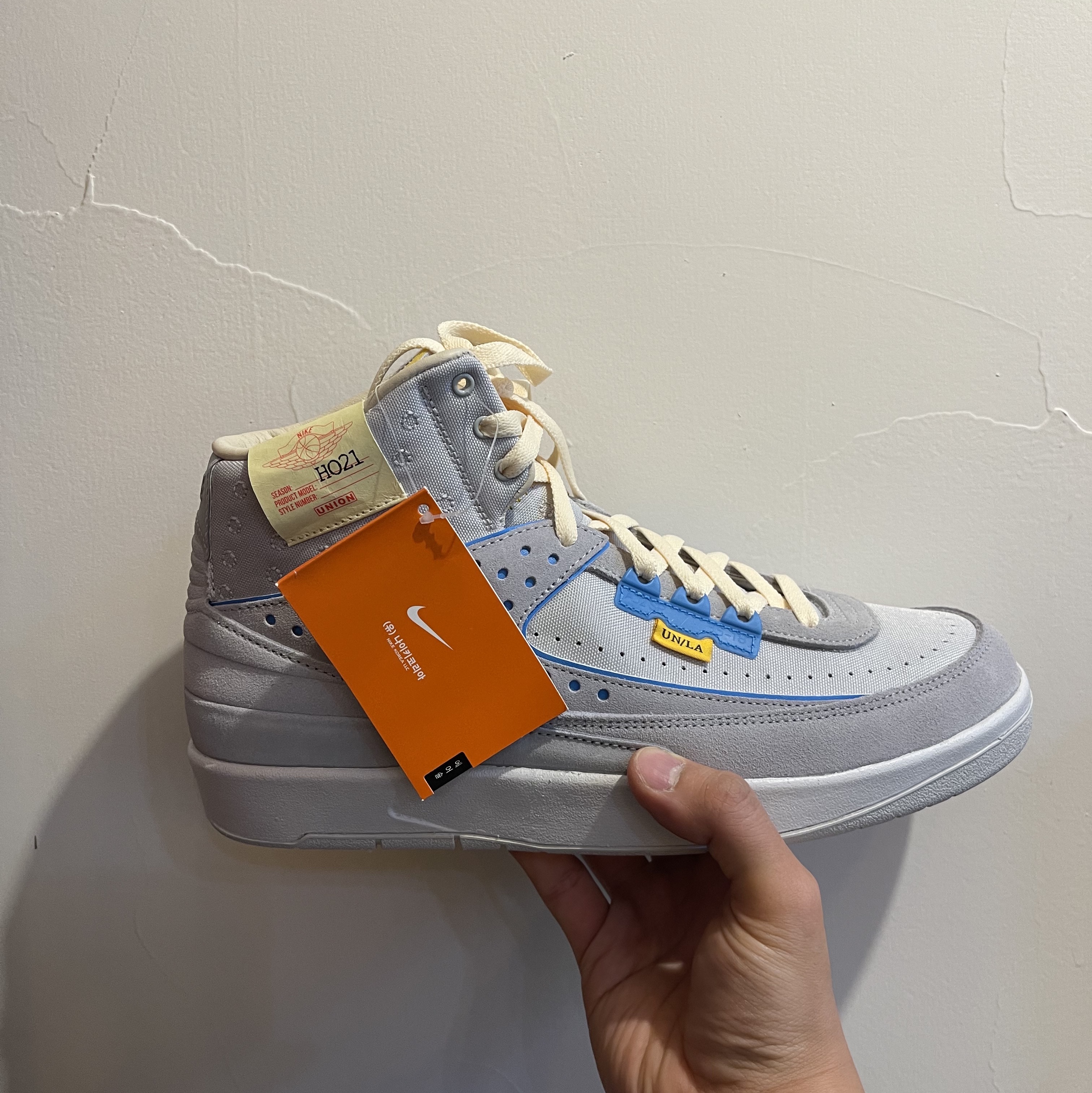 Jordan 2 x Union Retro SP Grey Fog 착용 스타일
