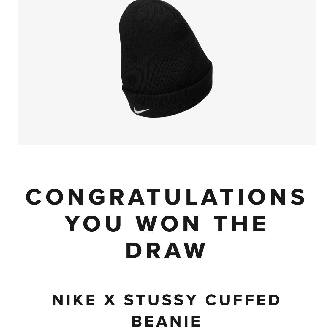 Nike x Stussy NRG Cuffed Beanie Black 착용 스타일