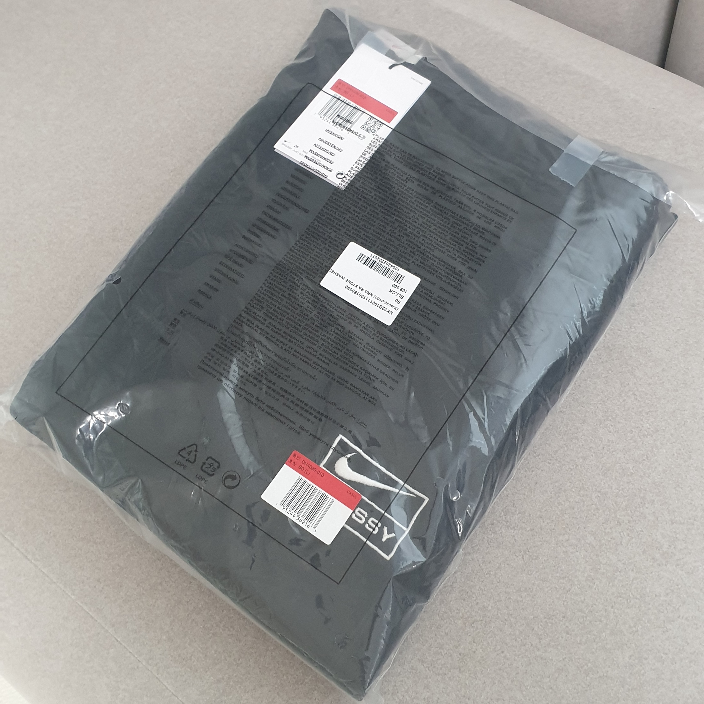 Nike x Stussy NRG RA Washed Fleece Pants Black (DN4030-010) 착용 스타일