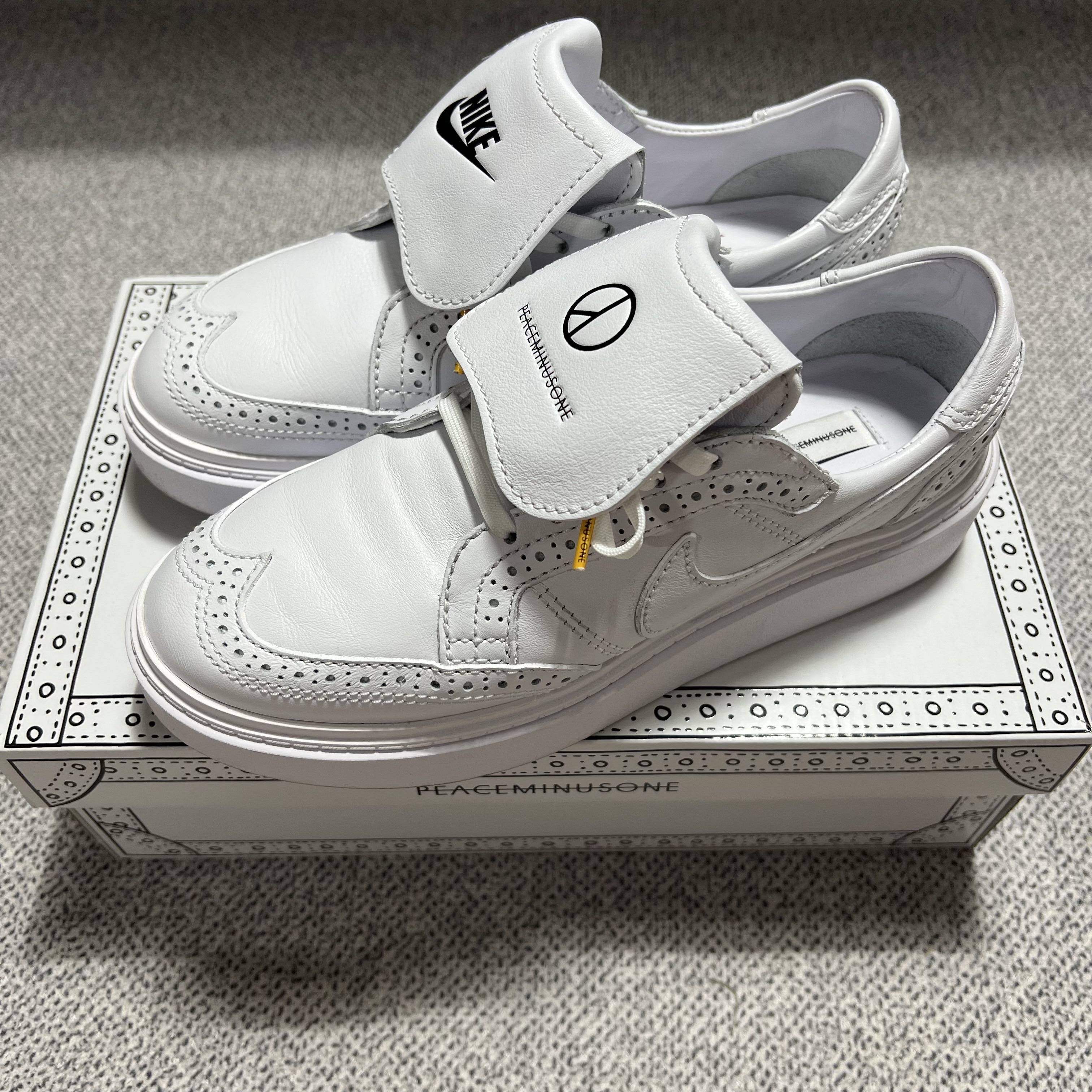 Nike x Peaceminusone Kwondo1 White 착용 스타일
