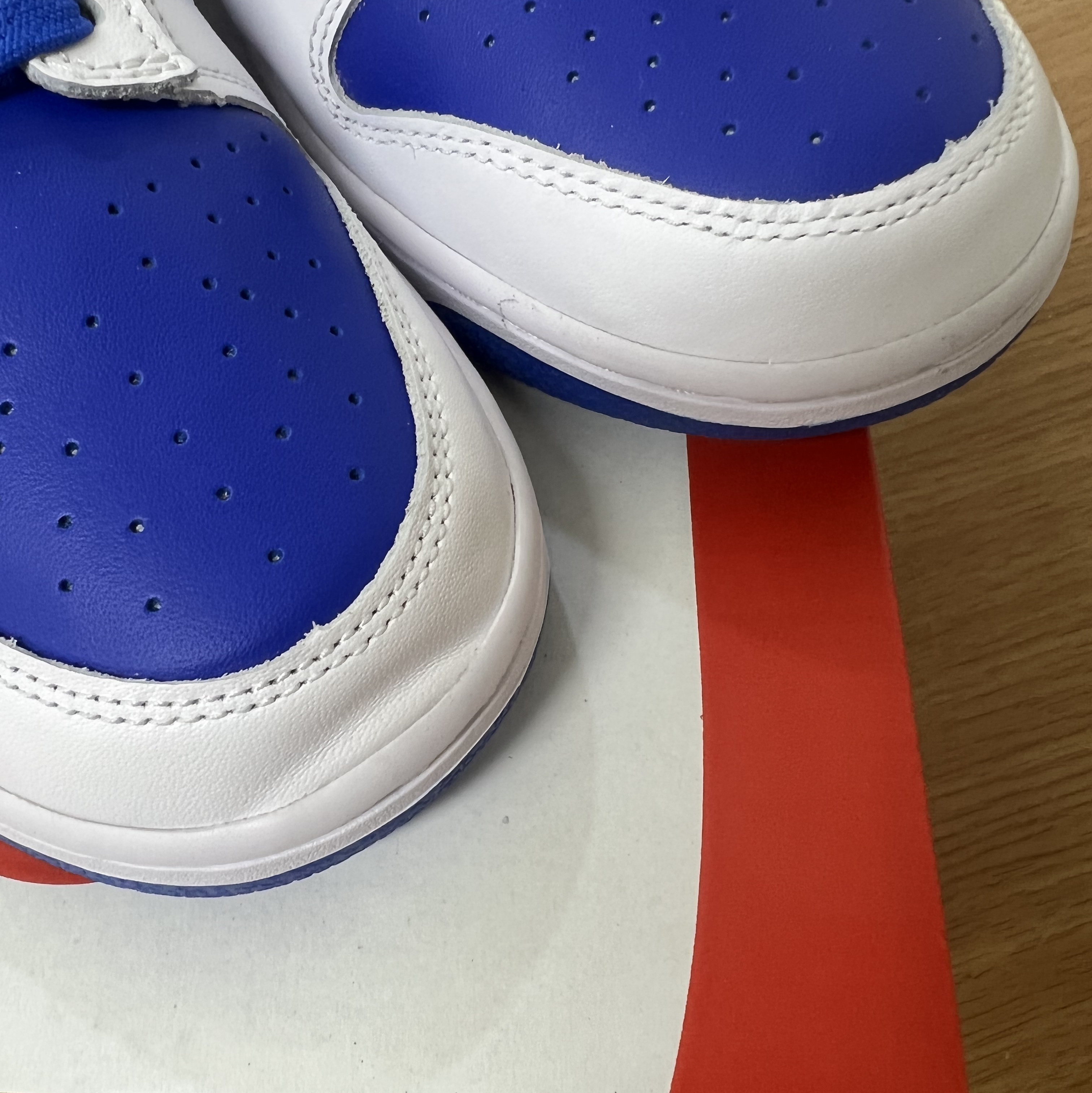 Nike Dunk Low Retro Racer Blue and White 착용 스타일 - 3
