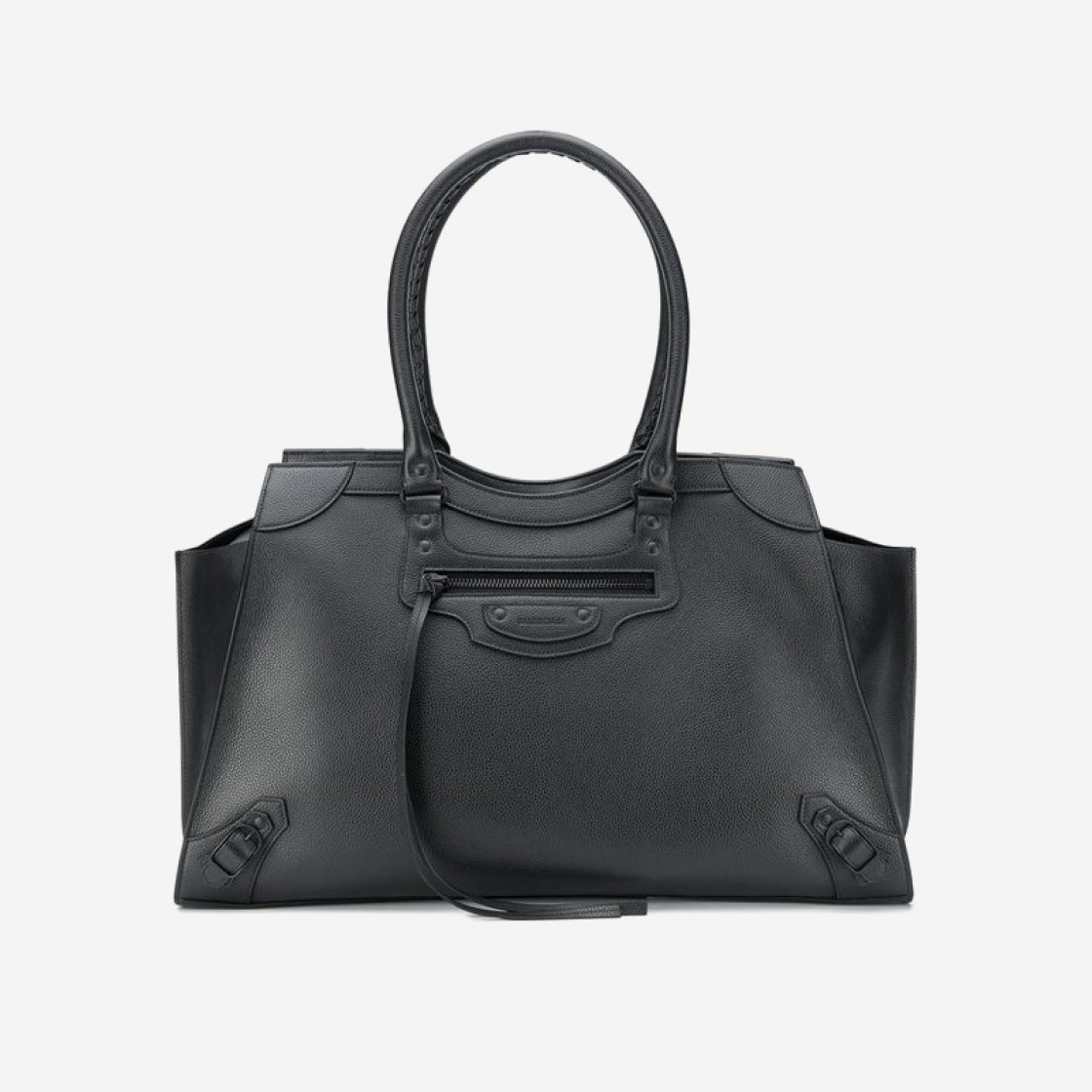 Balenciaga Grained Calfskin Neo Classic Large Handbag Black 상세 이미지 1