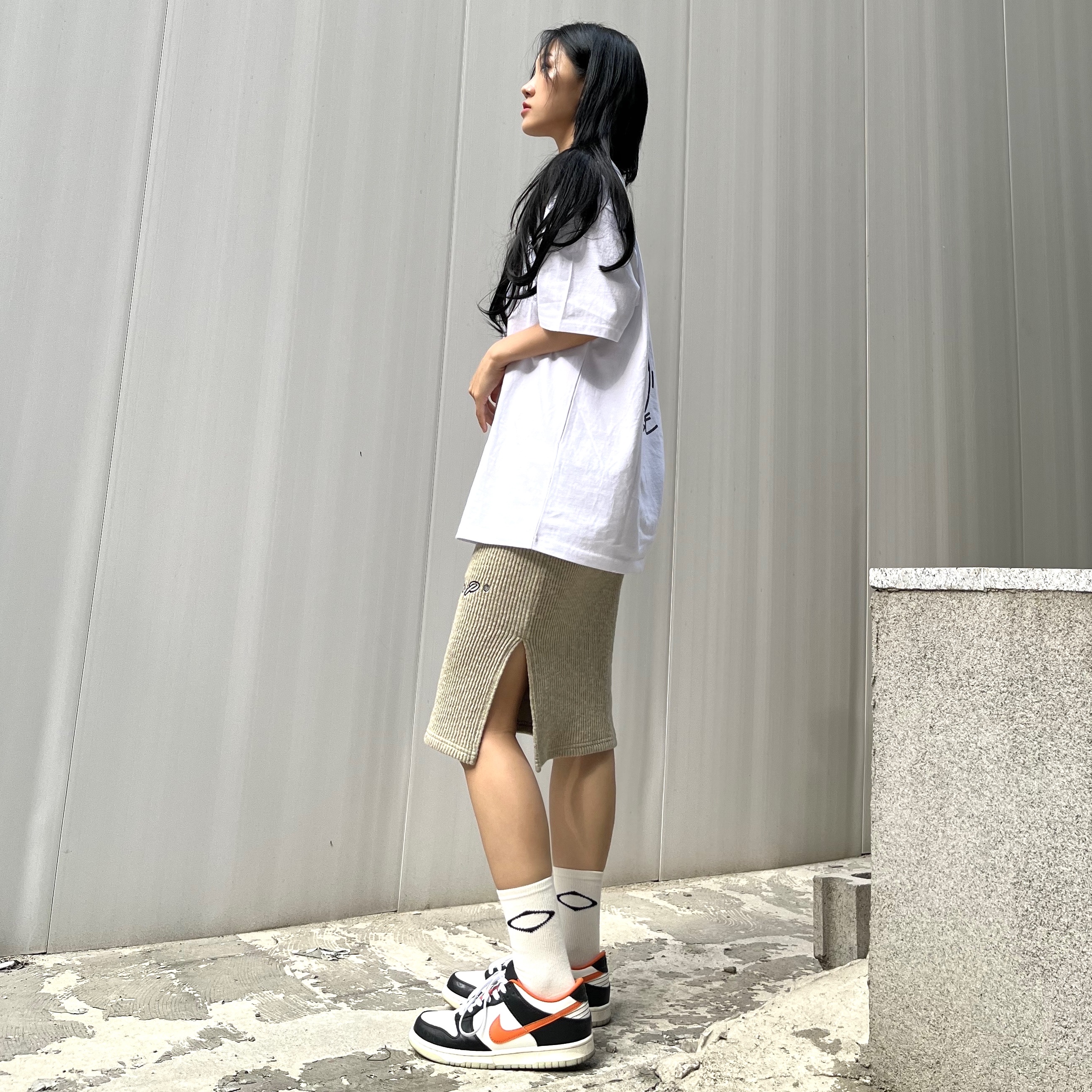 Nike Dunk Low Retro PRM Halloween, (GS) Nike Dunk Low PRM Halloween 착용 스타일 - 2