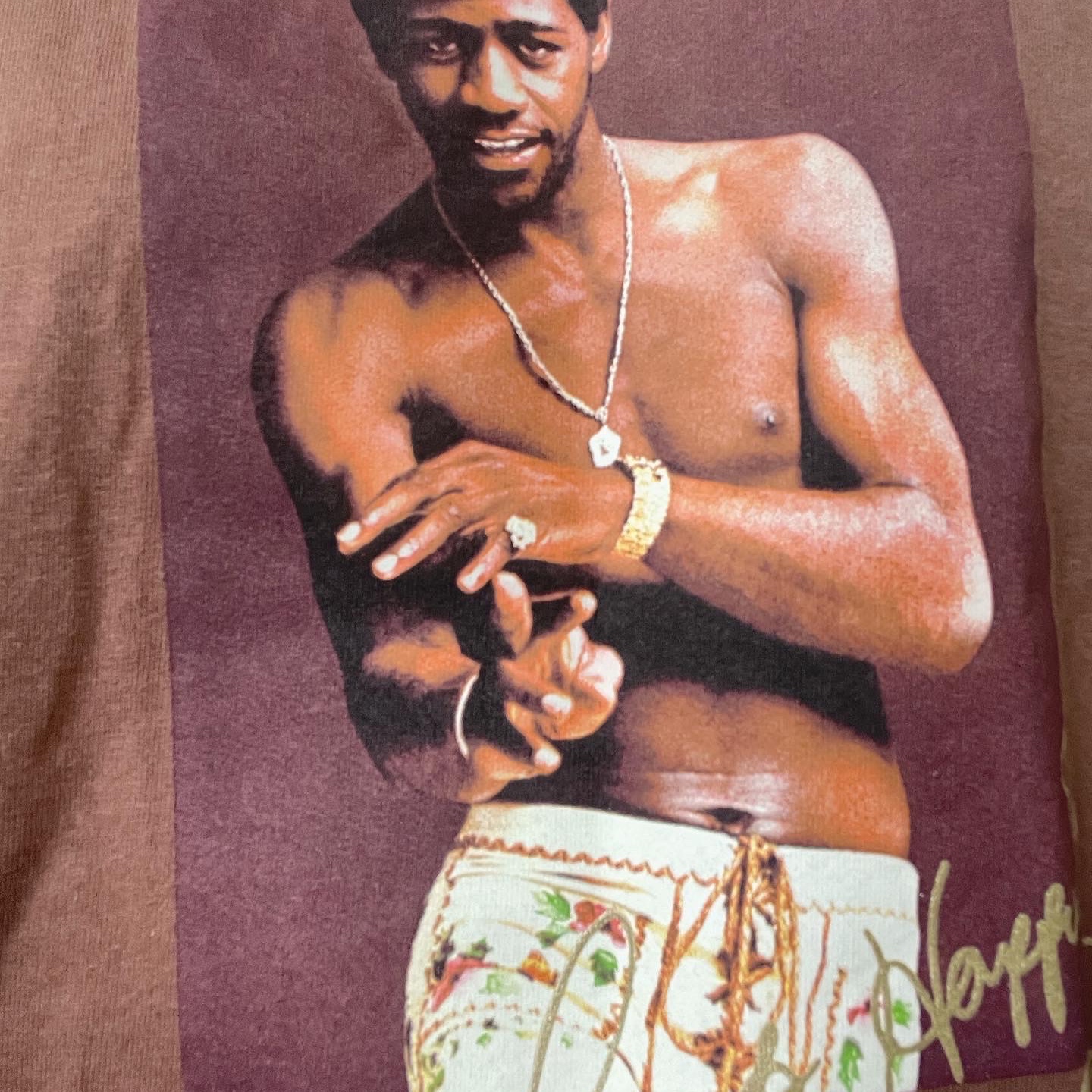 Supreme Al Green T-Shirt Brown - 22SS 착용 스타일 - 1