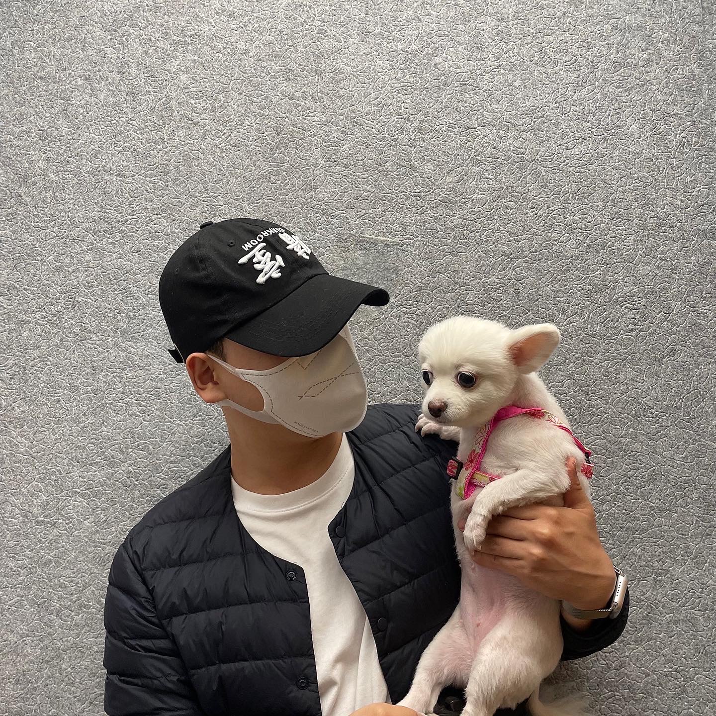 Darkr8m Studio Upside Down White Logo Cap 착용 스타일