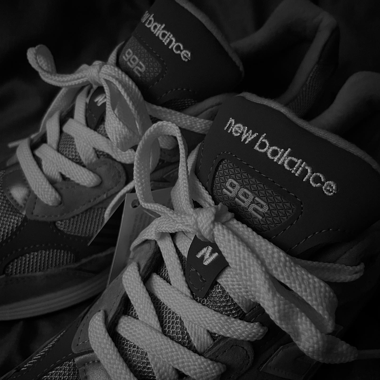 New Balance 992 Made in USA Grey - D Standard 착용 스타일 - 2