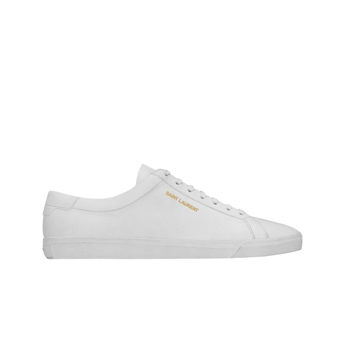 606833-0M500-9030 Saint Laurent Andy Sneakers in Leather Optic White