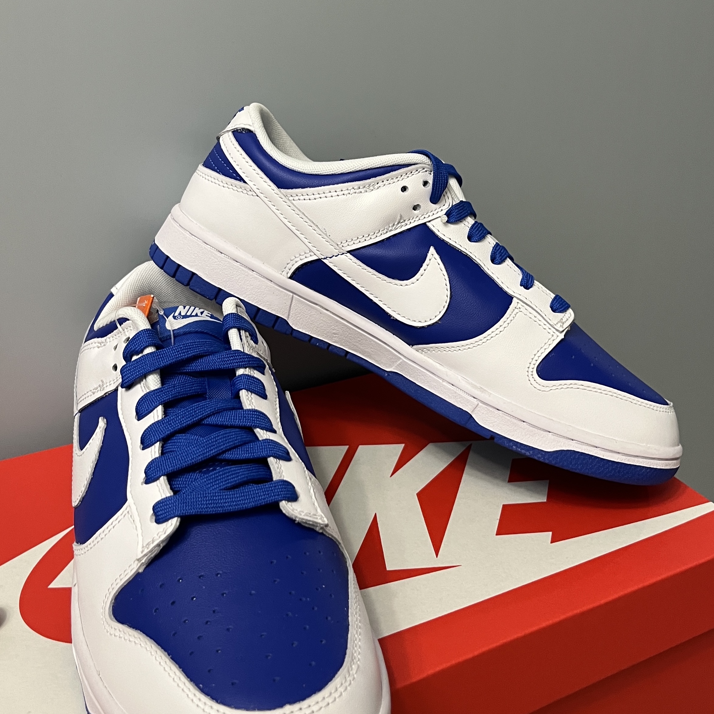 Nike Dunk Low Retro Racer Blue and White 착용 스타일