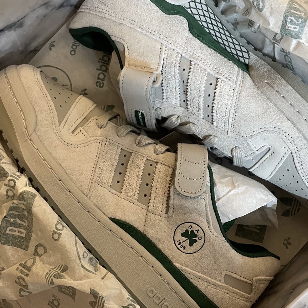 Adidas x BSTN Forum 84 Low Panathinaikos 착용 스타일 - 1