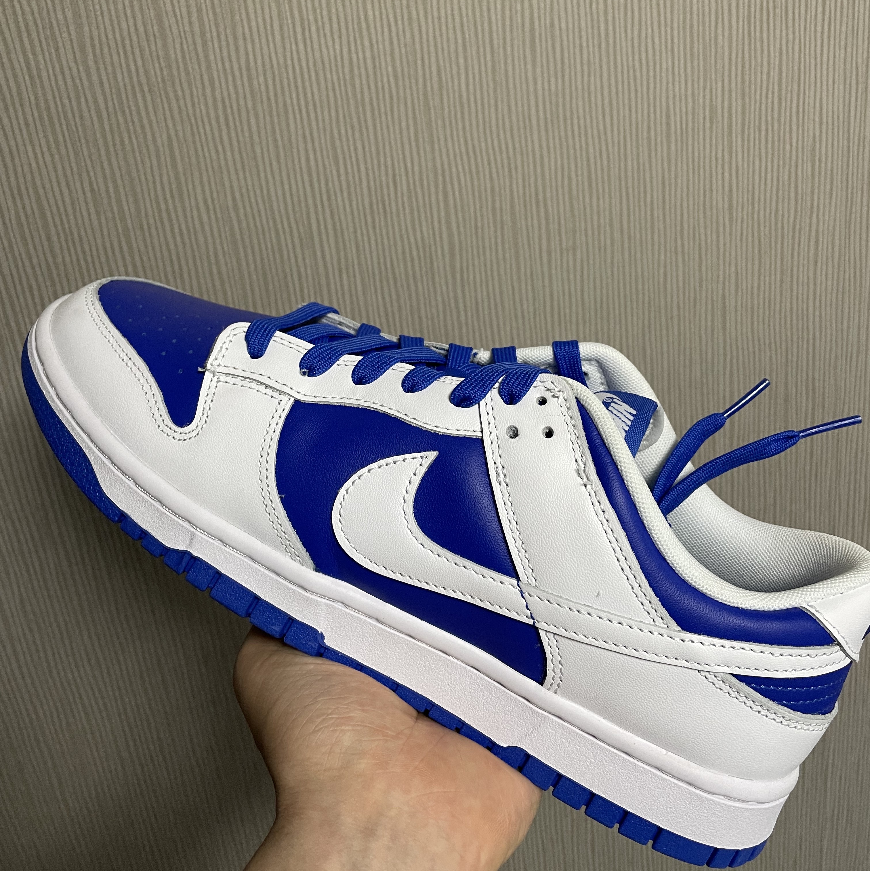 Nike Dunk Low Retro Racer Blue and White 착용 스타일