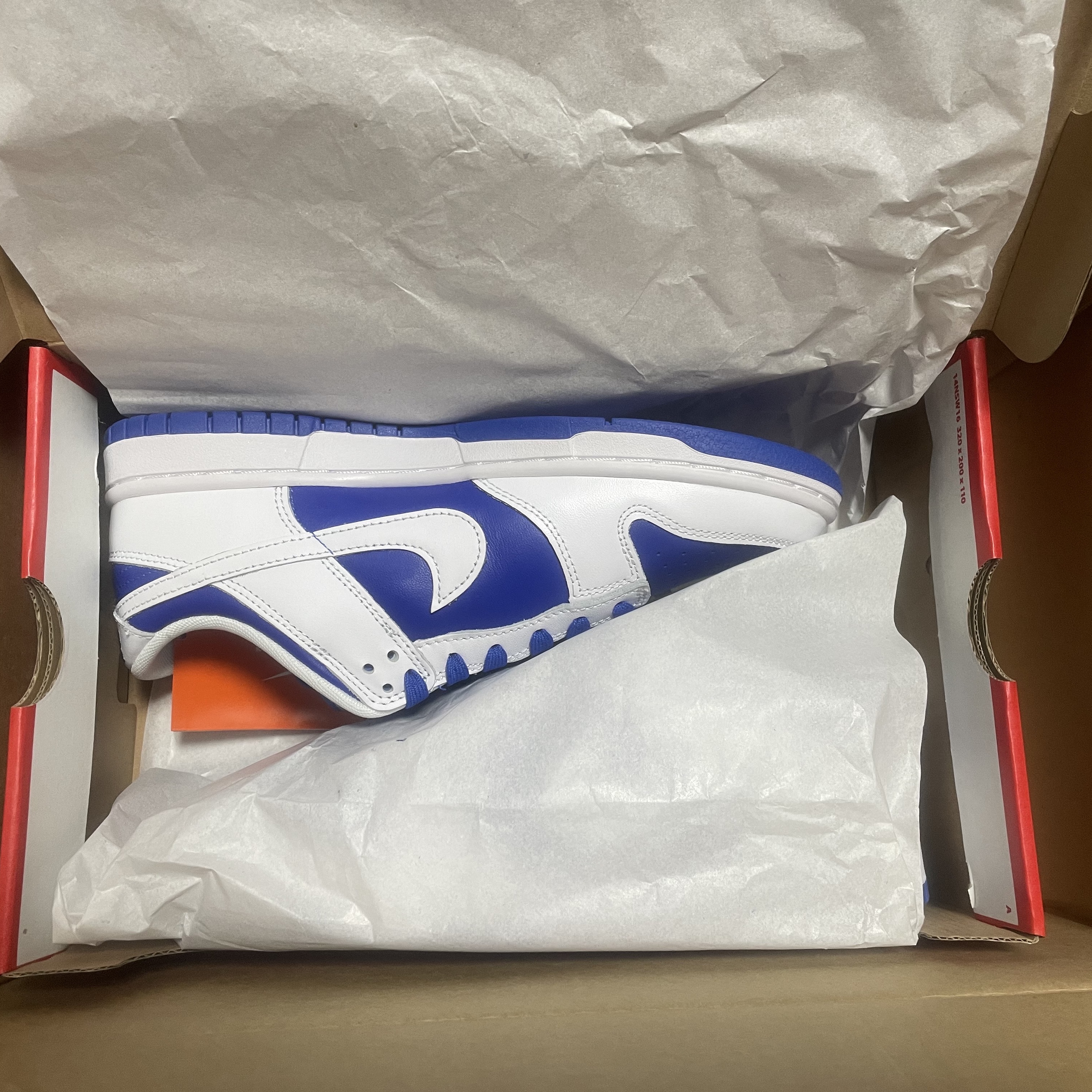 Nike Dunk Low Retro Racer Blue and White 착용 스타일