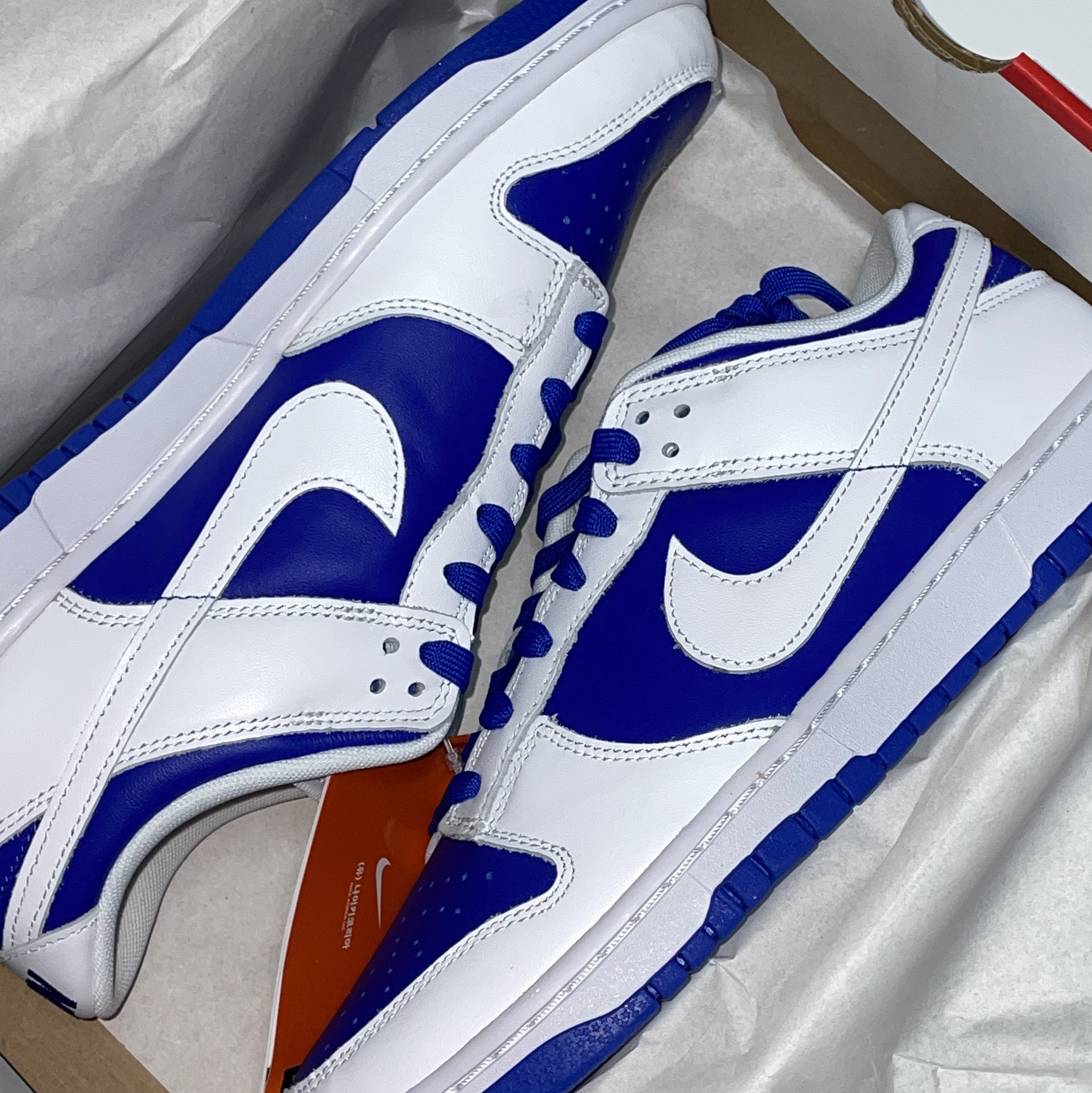 Nike Dunk Low Retro Racer Blue and White 착용 스타일