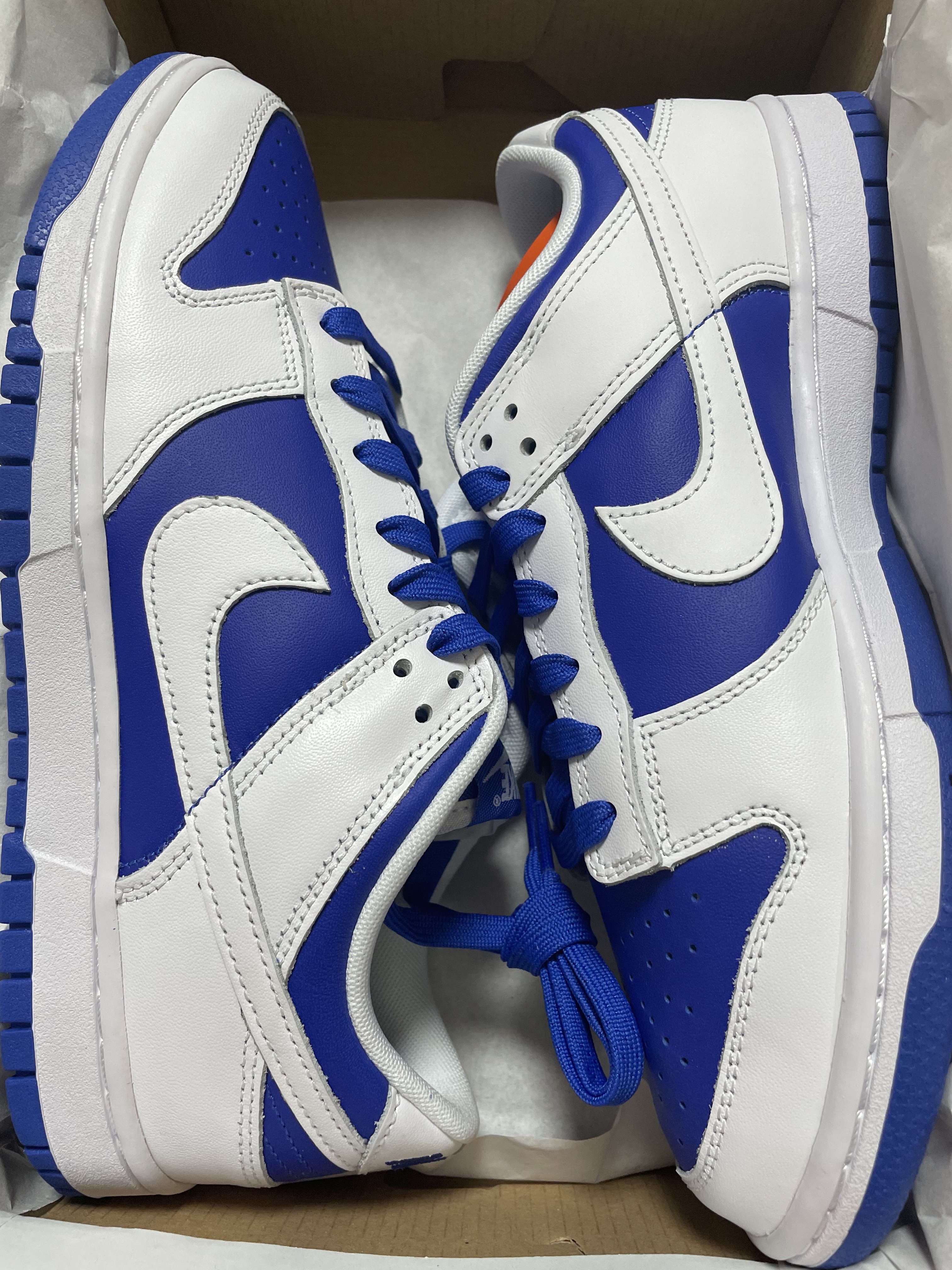 Nike Dunk Low Retro Racer Blue and White 착용 스타일