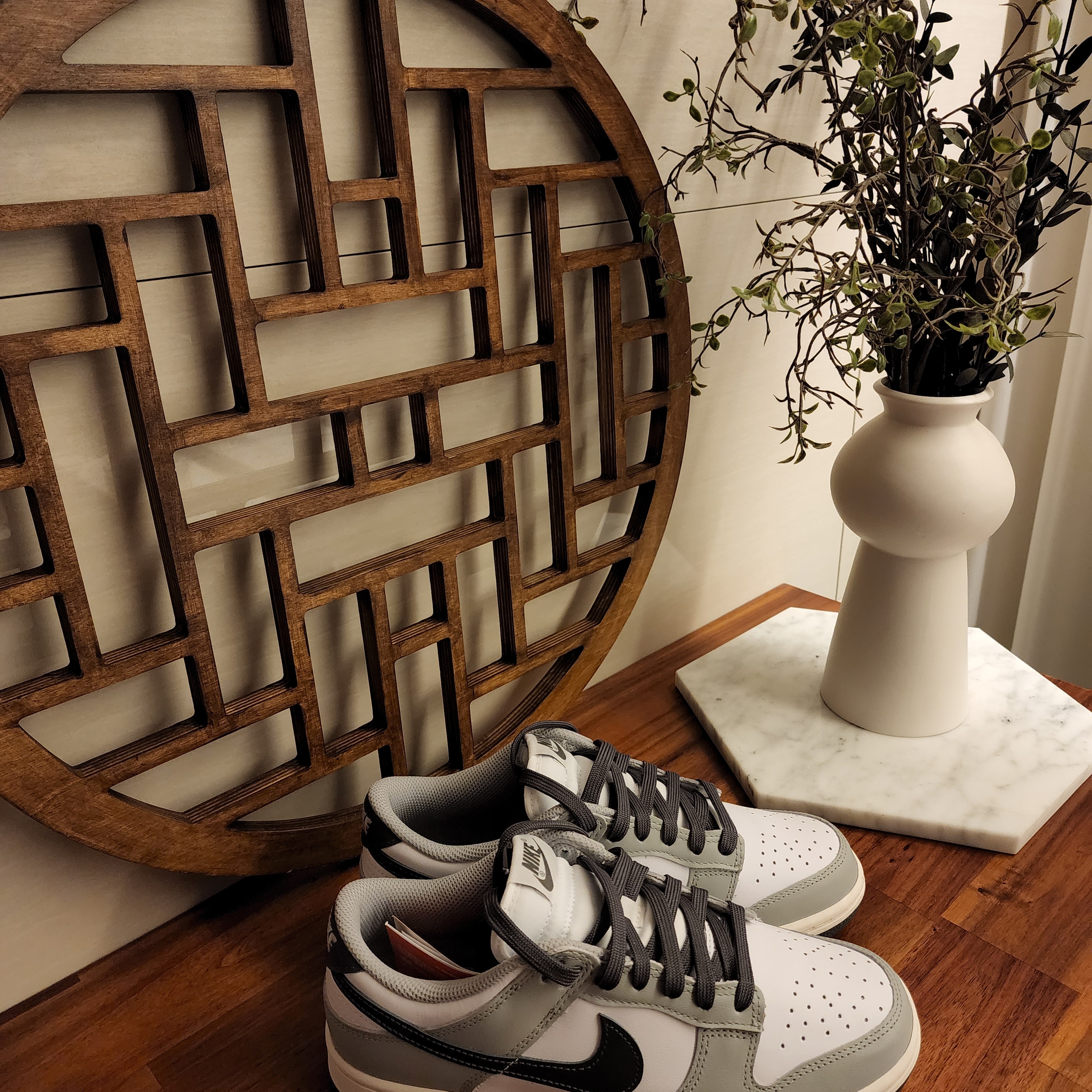 (W) Nike Dunk Low Light Smoke Grey 착용 스타일 - 3