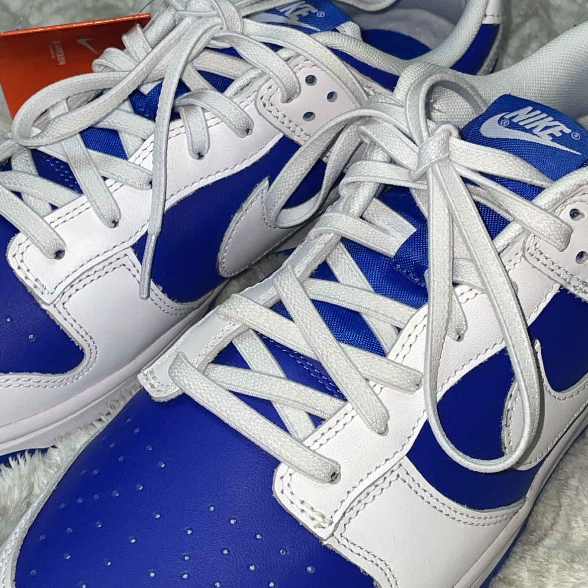 Nike Dunk Low Retro Racer Blue and White 착용 스타일